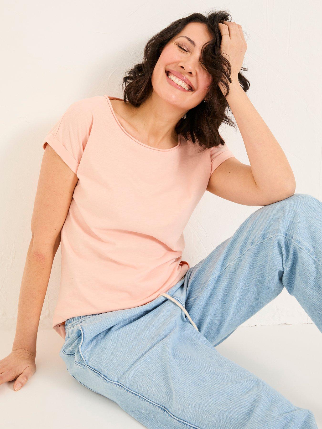 Image 3 of 5 of FatFace Ivy T-Shirt - Pink