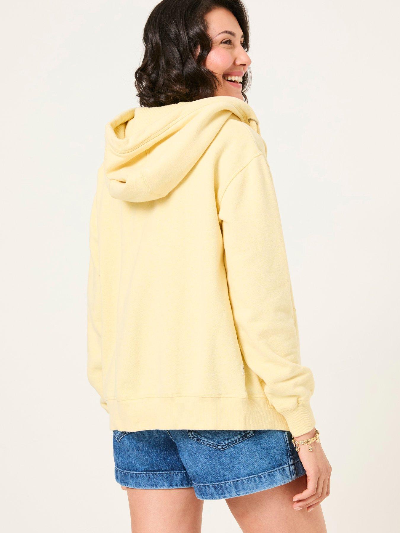 Image 2 of 6 of FatFace Amy Zip Through Hoodie - Yellow