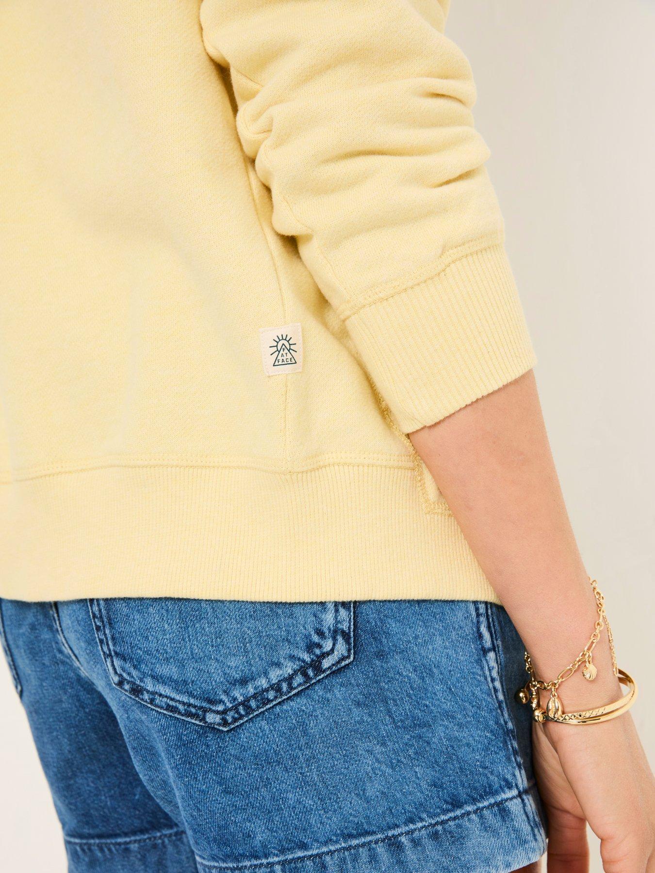 Image 4 of 6 of FatFace Amy Zip Through Hoodie - Yellow