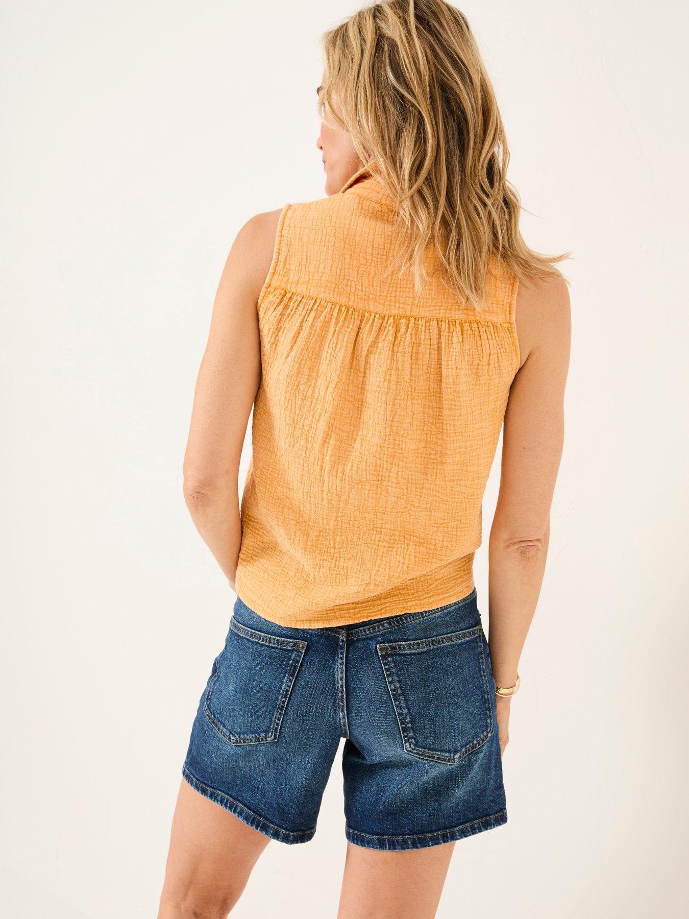 Image 2 of 5 of FatFace Sam Shirt - Orange