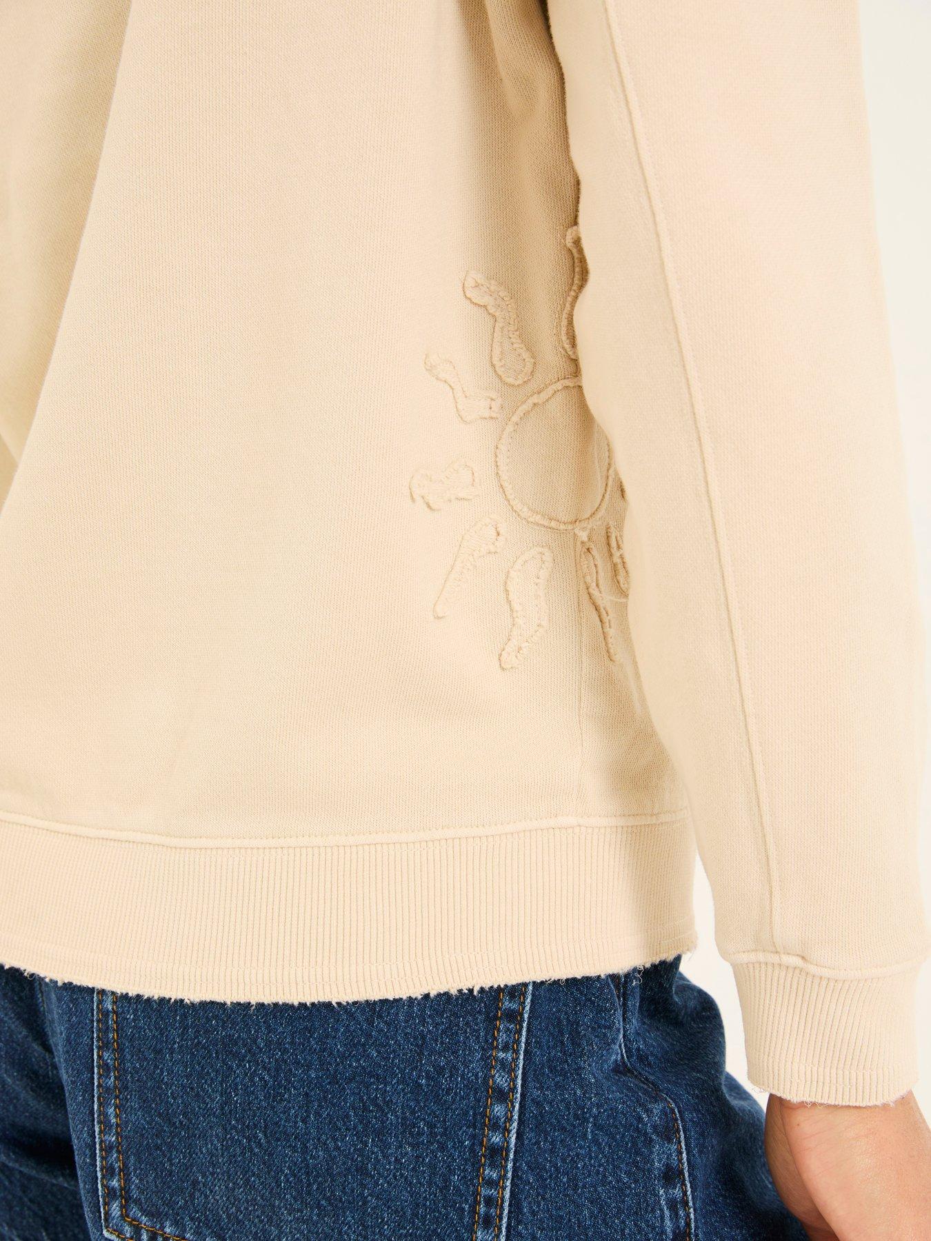 Image 4 of 5 of FatFace Lottie Sun Graphic Sweatshirt - Beige