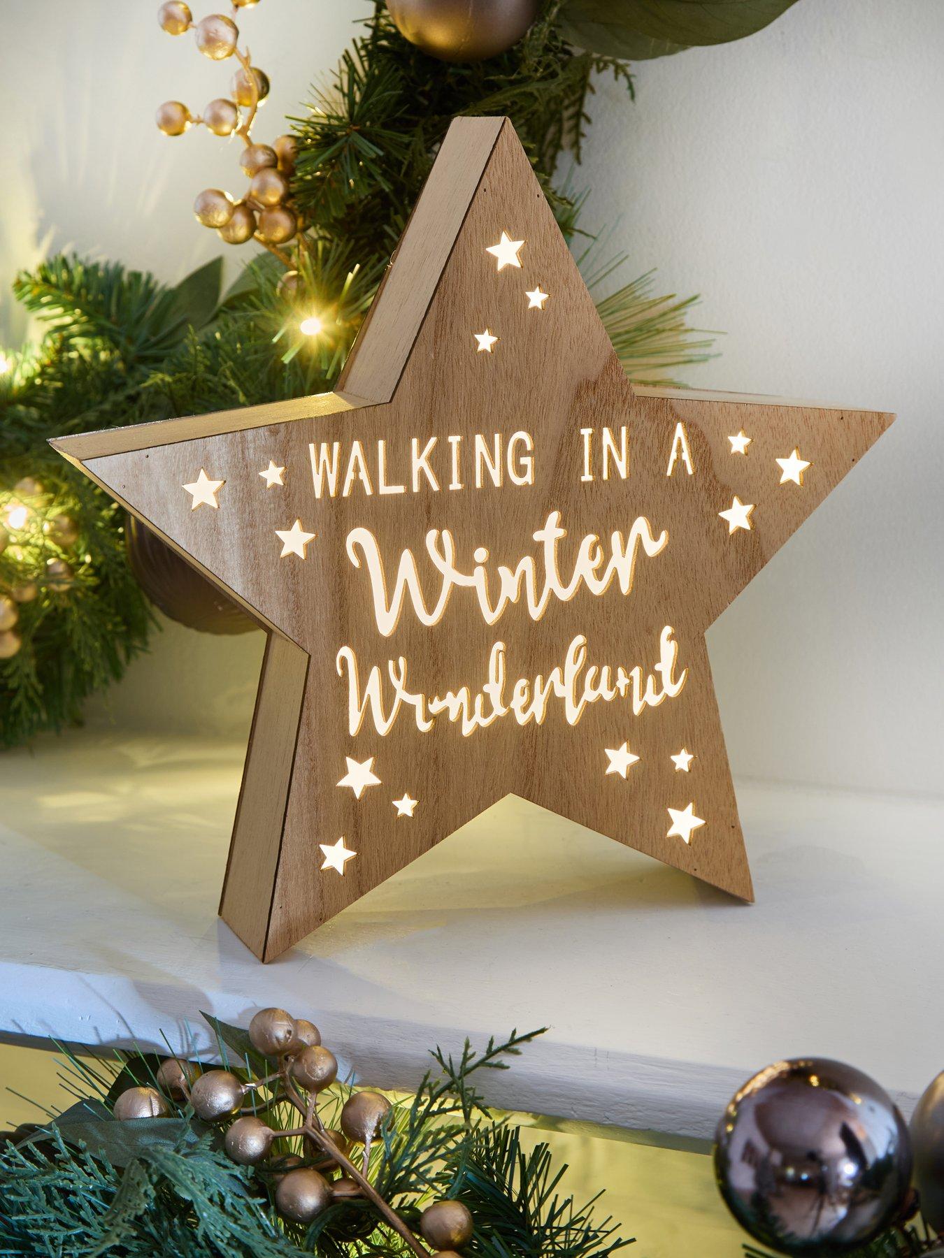 Very Home Winter Wonderland Room Light Christmas Decoration