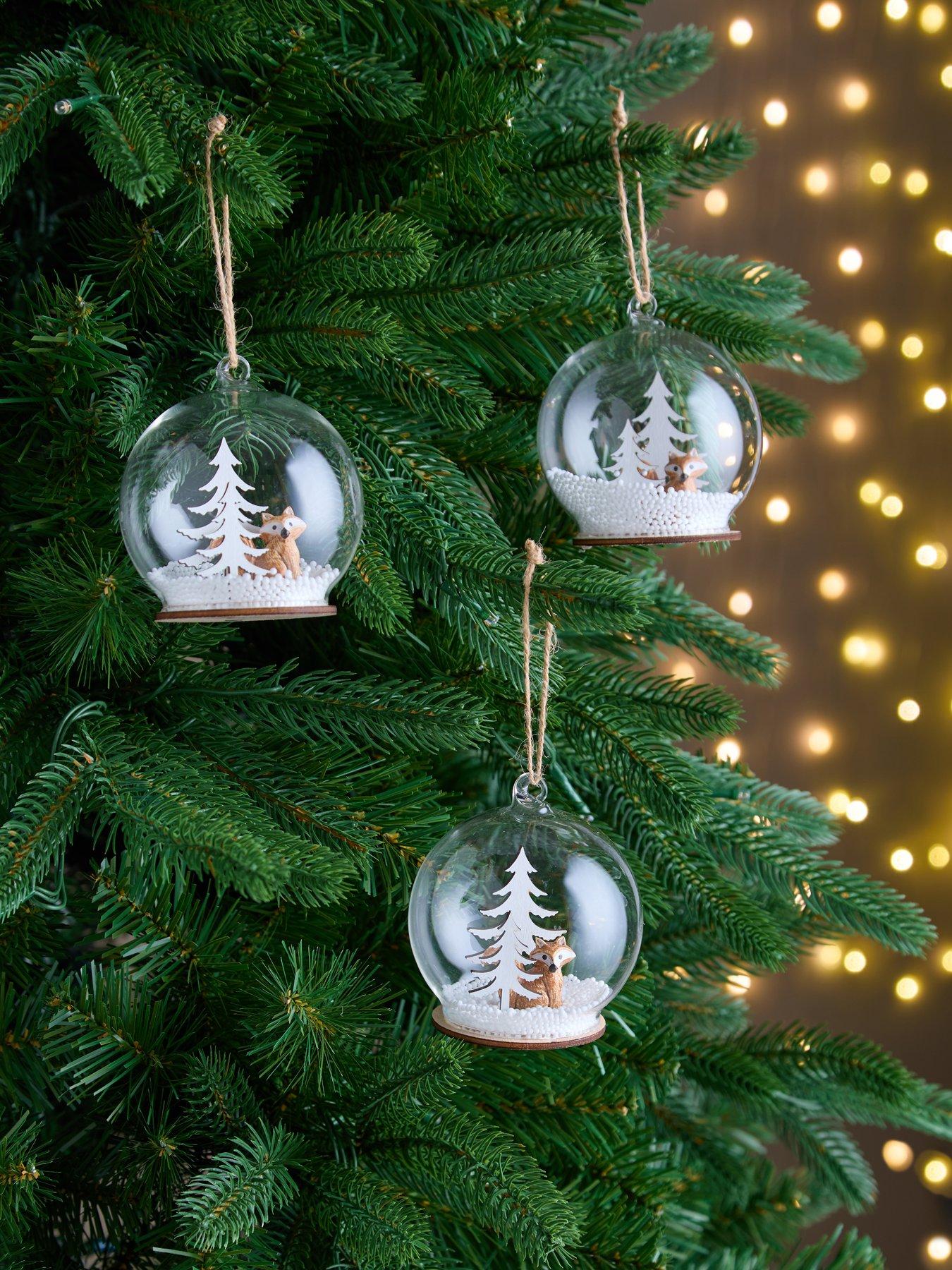 very-home-set-of-3-glass-snow-amp-fox-christmas-treenbspbaublesfront