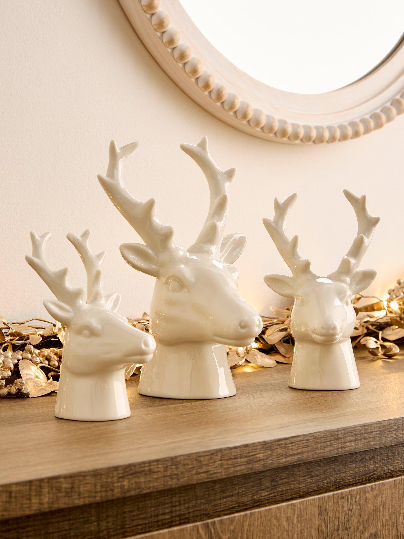 very-home-set-ofnbsp3-ceramic-deer-head-christmas-decorationsfront