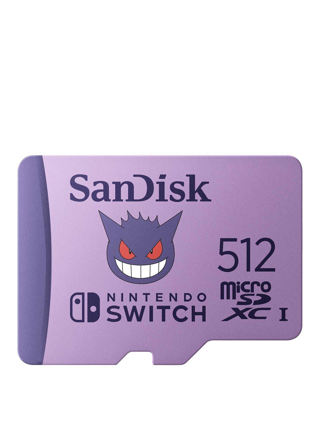 undefined SanDisk Pokemon microSDXC card for Nintendo Switch 512GB, up to 100MB/s Read, 60MB/s Write, U3, C10, A1, UHS-1