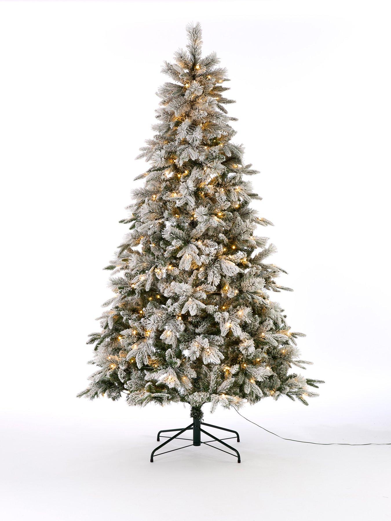 very-home-7ft-high-moor-flocked-pre-lit-christmas-treestillFront