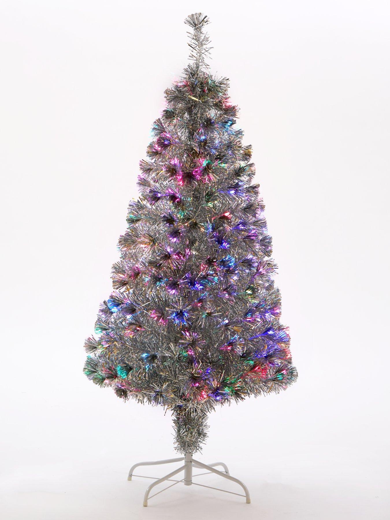 Image 2 of 4 of Very Home 5ft Silver Fibre Optic Christmas Tree