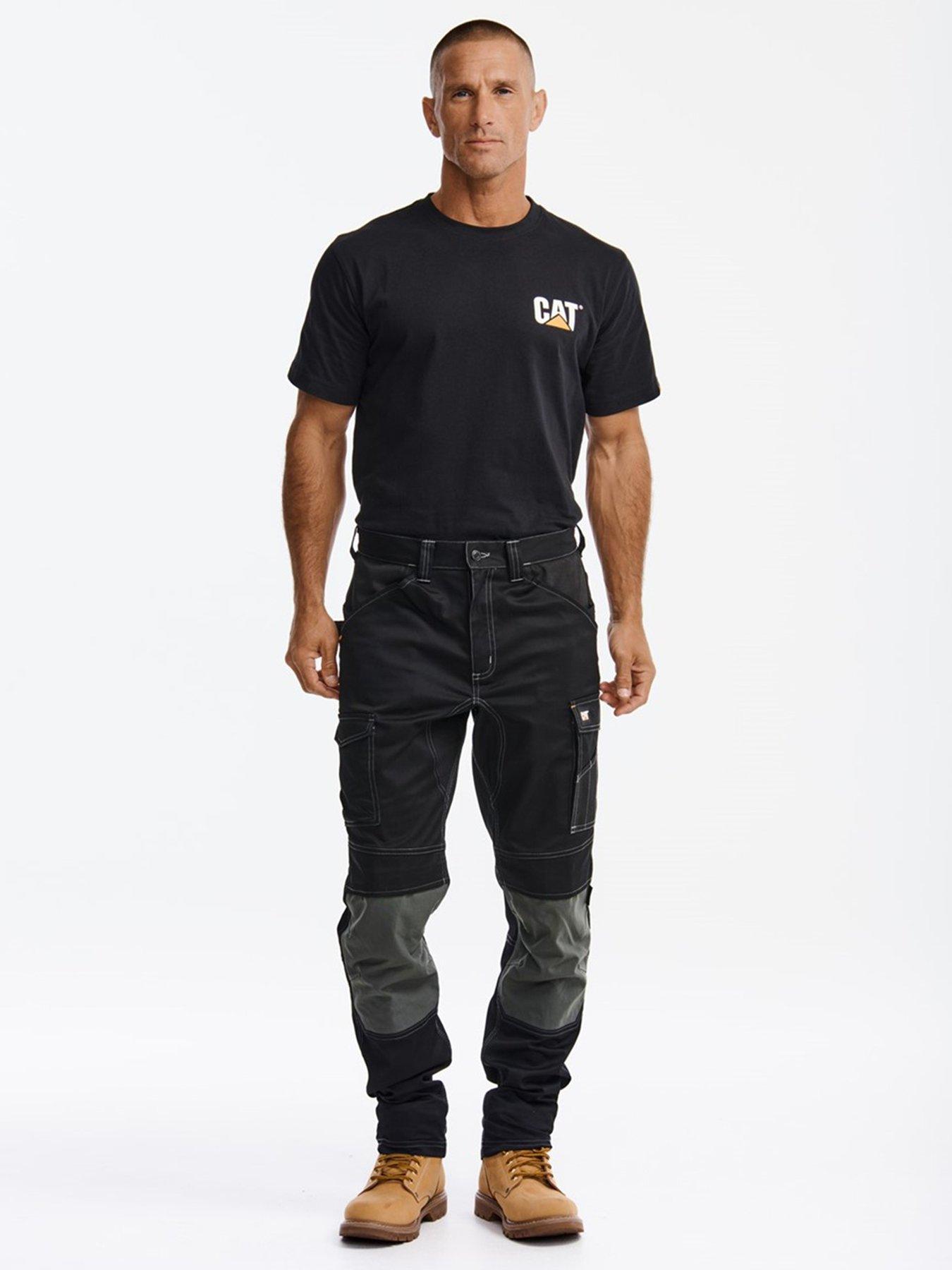 Caterpillar Mens Essential Knee Pocket Stretch Holster Trouser - Black