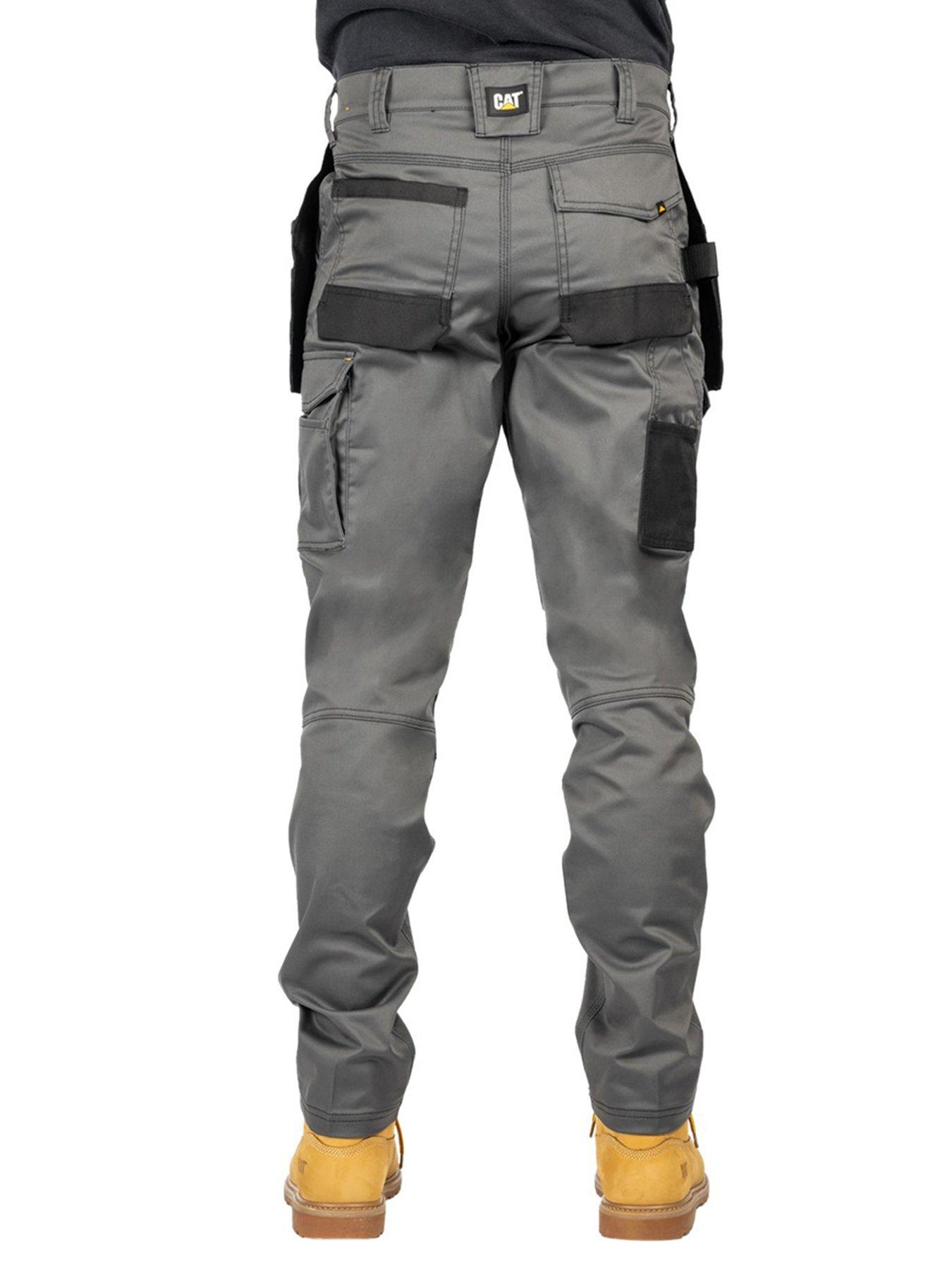 caterpillar-mens-essential-knee-pocket-stretch-holster-trouser--greystillFront