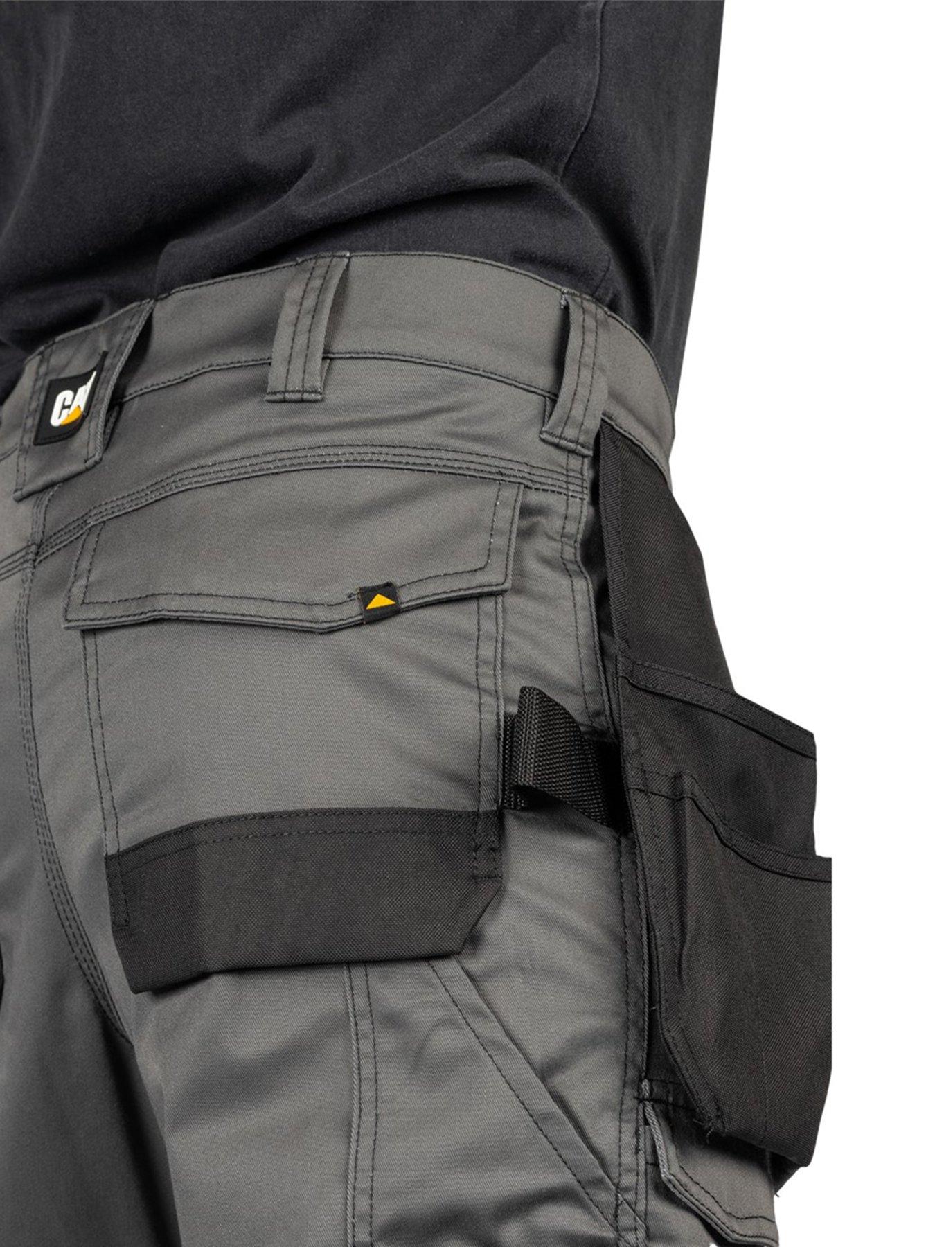 caterpillar-mens-essential-knee-pocket-stretch-holster-trouser--greydetail