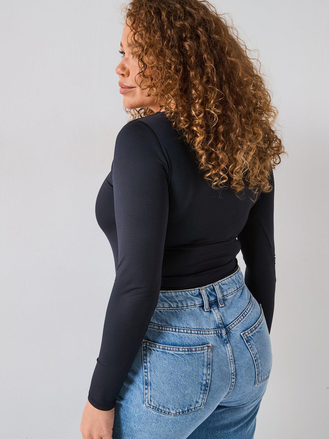 v-by-very-curve-soft-touch-long-sleeve-bodysuit-blackstillFront