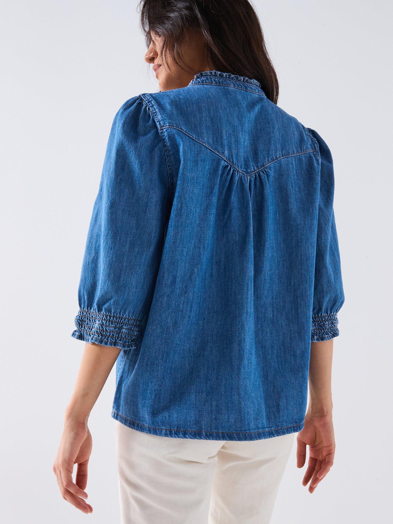 only-onl-raya-34-shirt-denim-bluestillFront