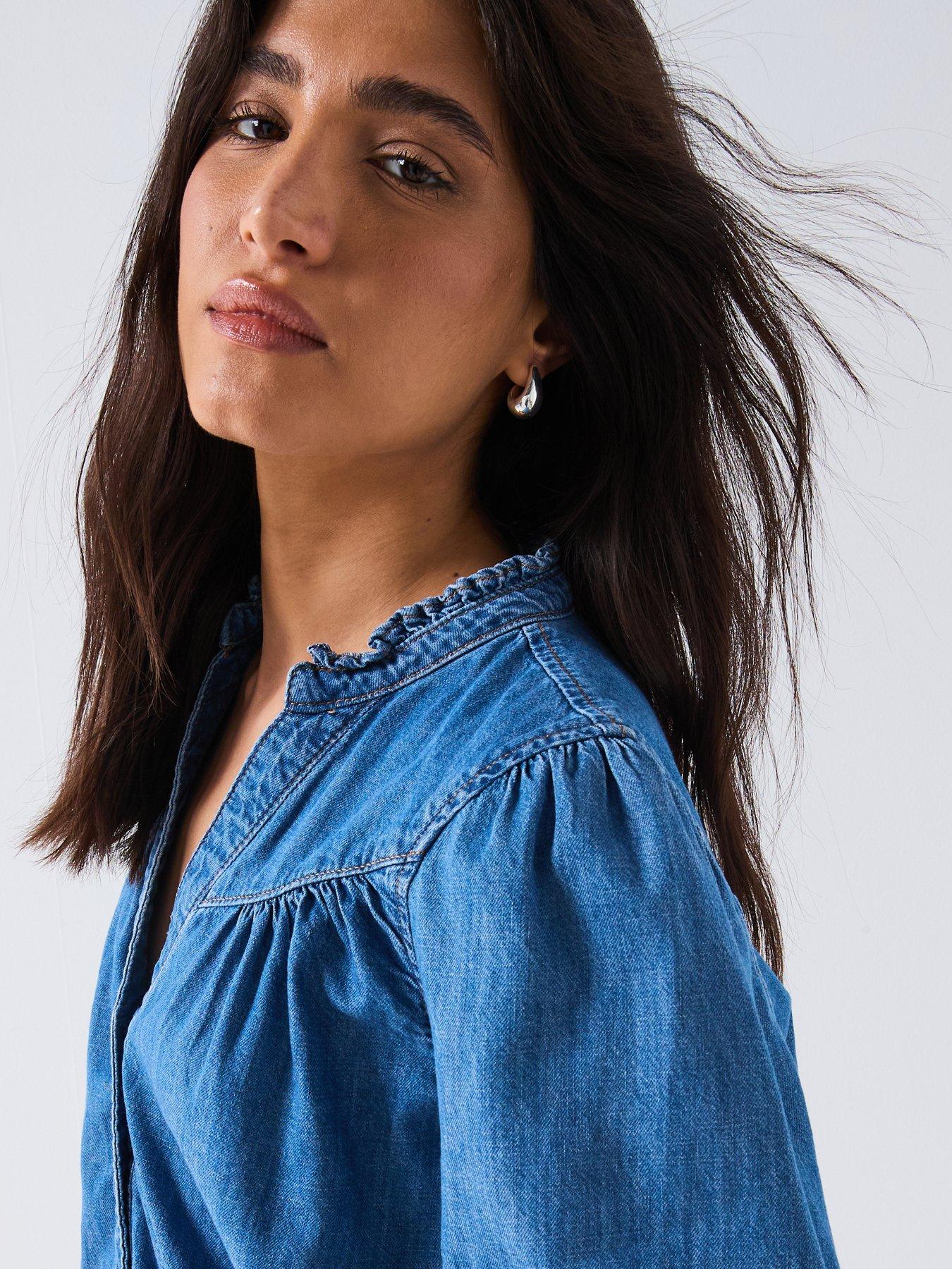only-onl-raya-34-shirt-denim-blueoutfit
