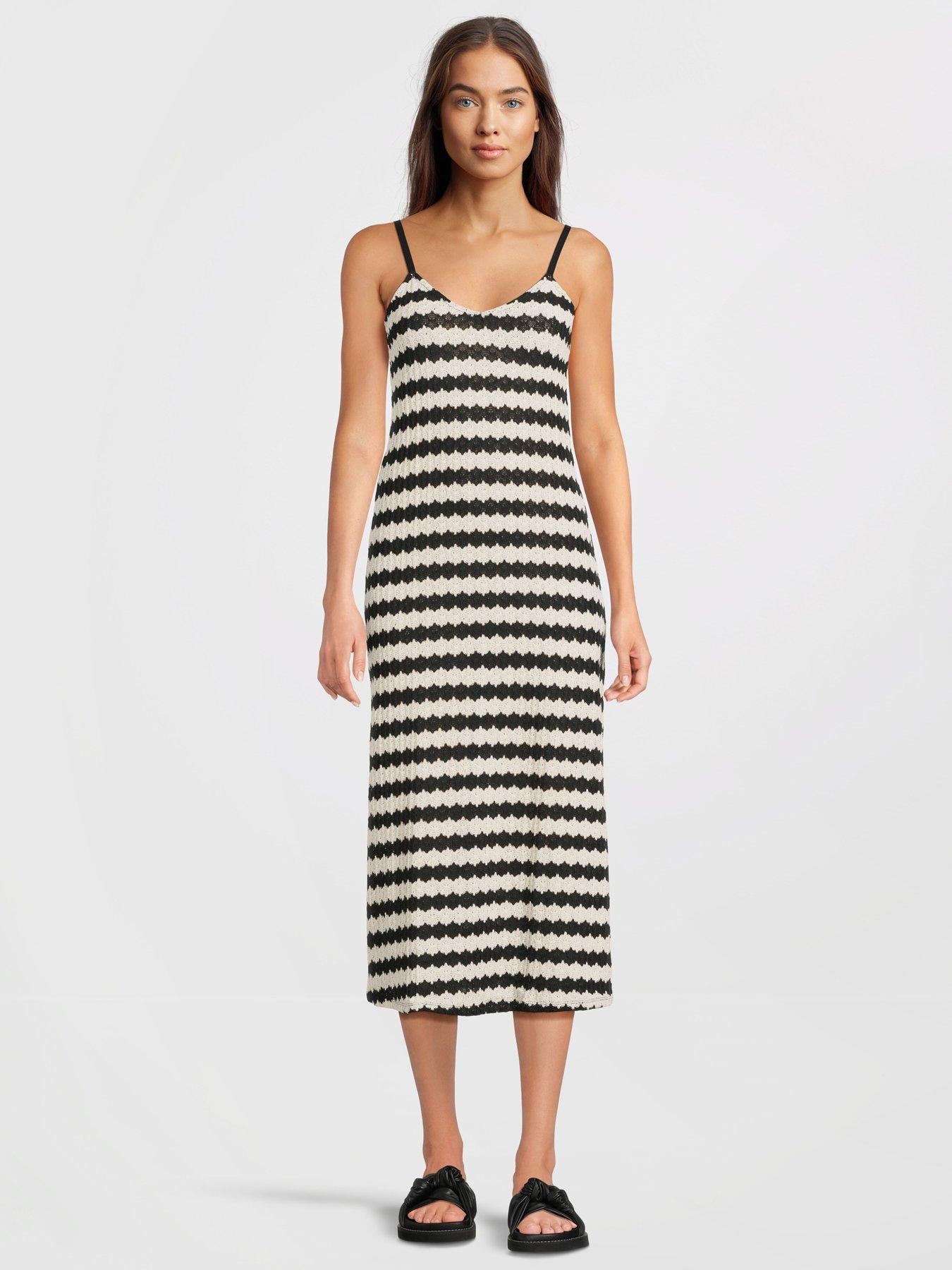 only-evara-stripe-dress-multi