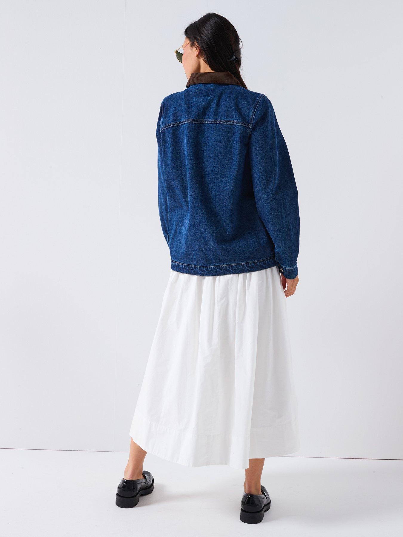 only-frankie-long-sleeve-cord-oversized-denim-jacket-bluestillFront