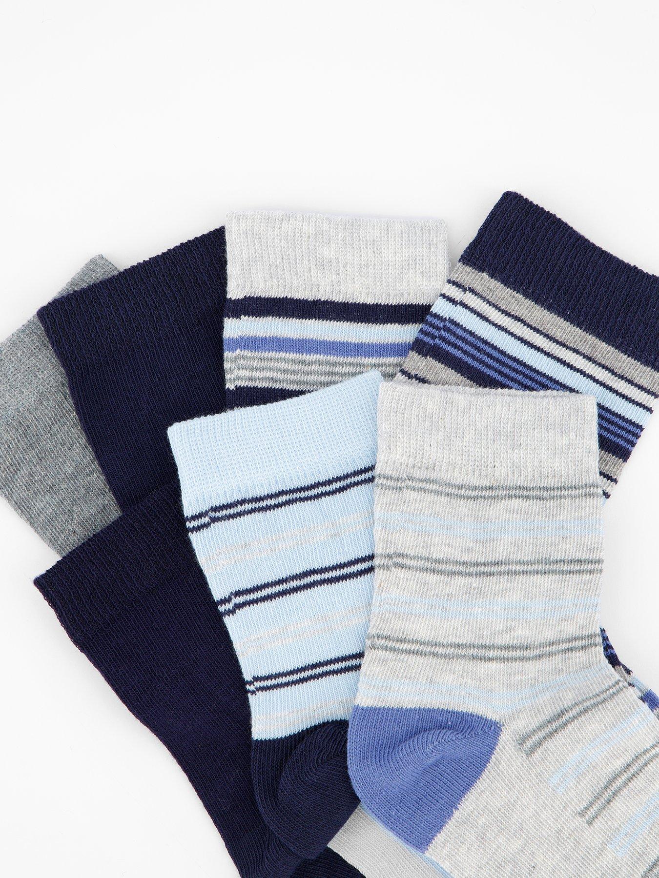 Image 3 of 4 of V by Very Boys 7 Pack Striped Socks - Multi