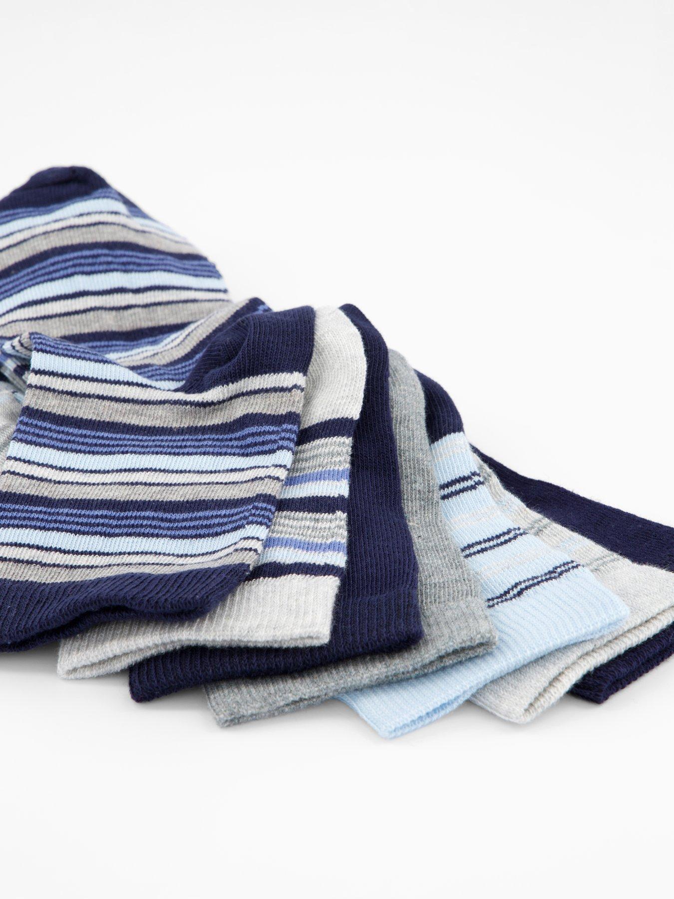 Image 4 of 4 of V by Very Boys 7 Pack Striped Socks - Multi
