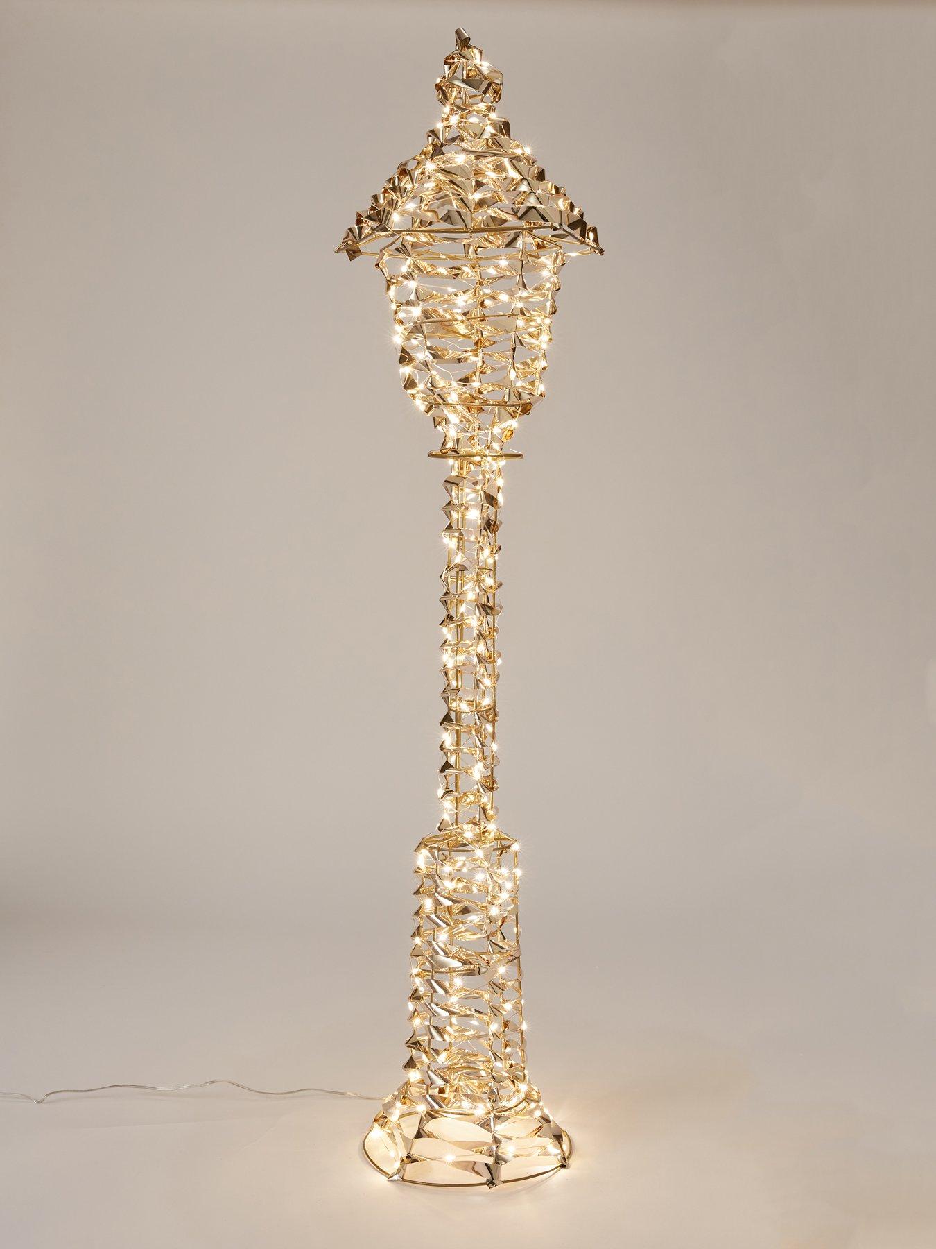 Image 3 of 5 of Three Kings Gold Lamp Post Indoor/Outdoor Christmas Light - 90 cm
