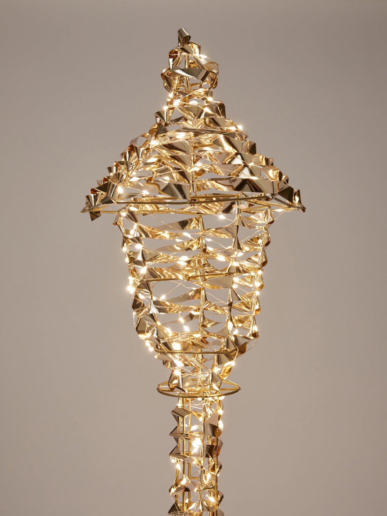Image 4 of 5 of Three Kings Gold Lamp Post Indoor/Outdoor Christmas Light - 90 cm