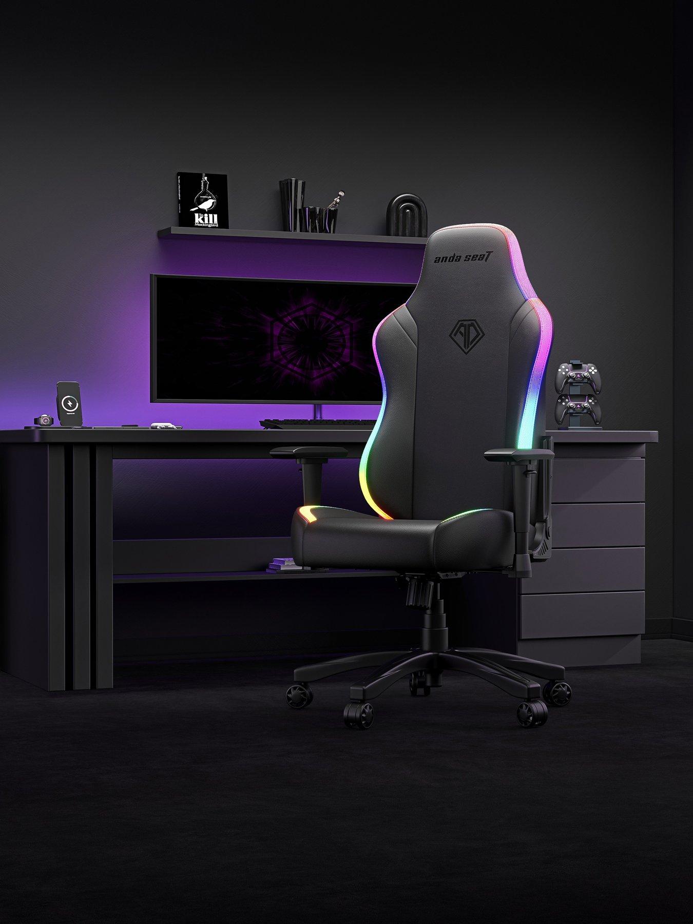 Image 1 of 7 of Andaseat Anda seaT Luna Premium Large Gaming Chair - RGB