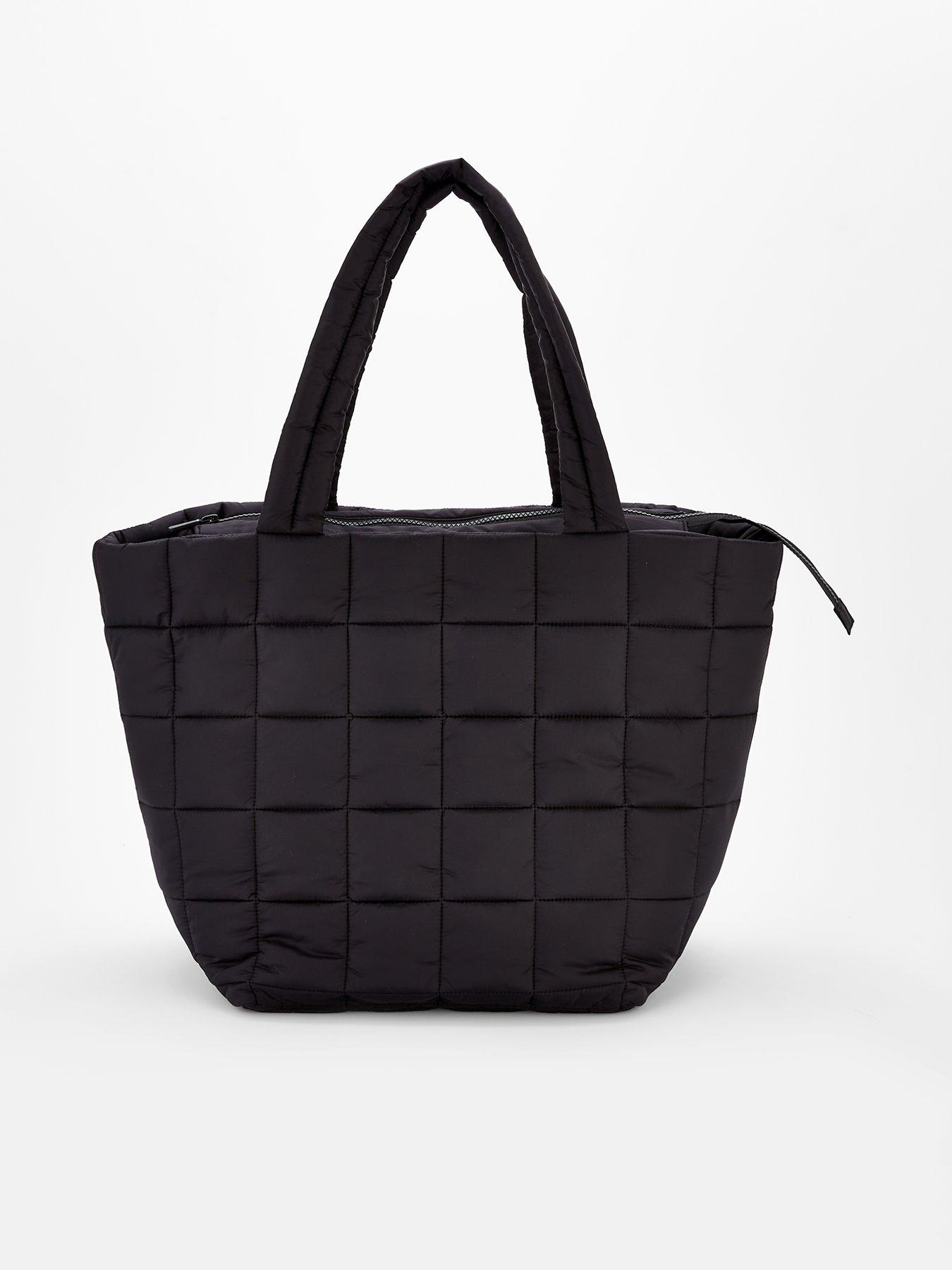 The Very Collection Quilted Tote Bag - Black