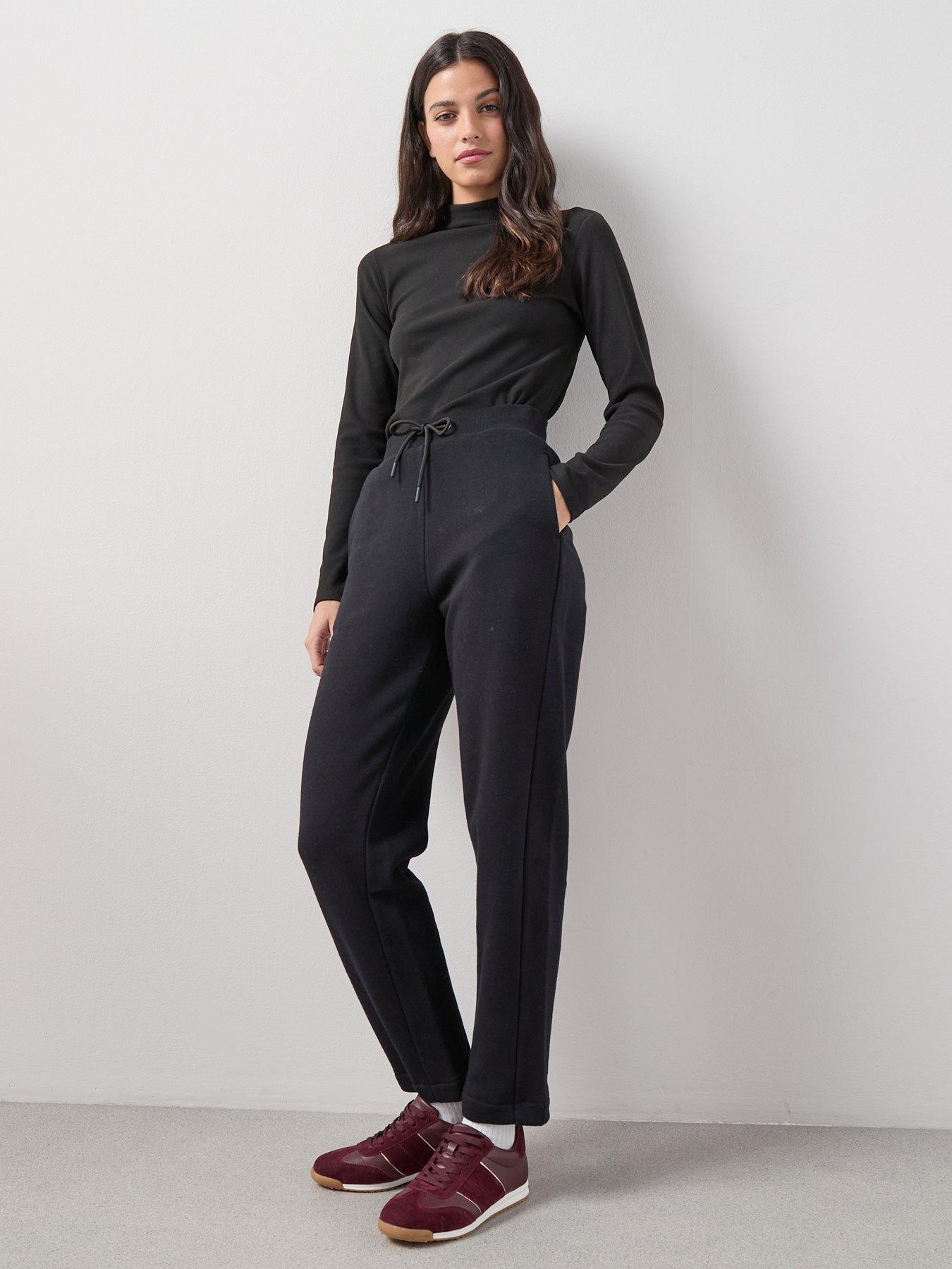Image 3 of 7 of The Very Collection Fleece Lined Thermal High Neck Long Sleeve Top - Black