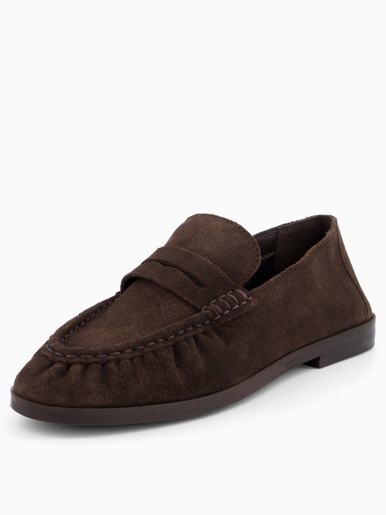 Image 4 of 8 of V by Very Real&nbsp;Suede Loafer - Brown