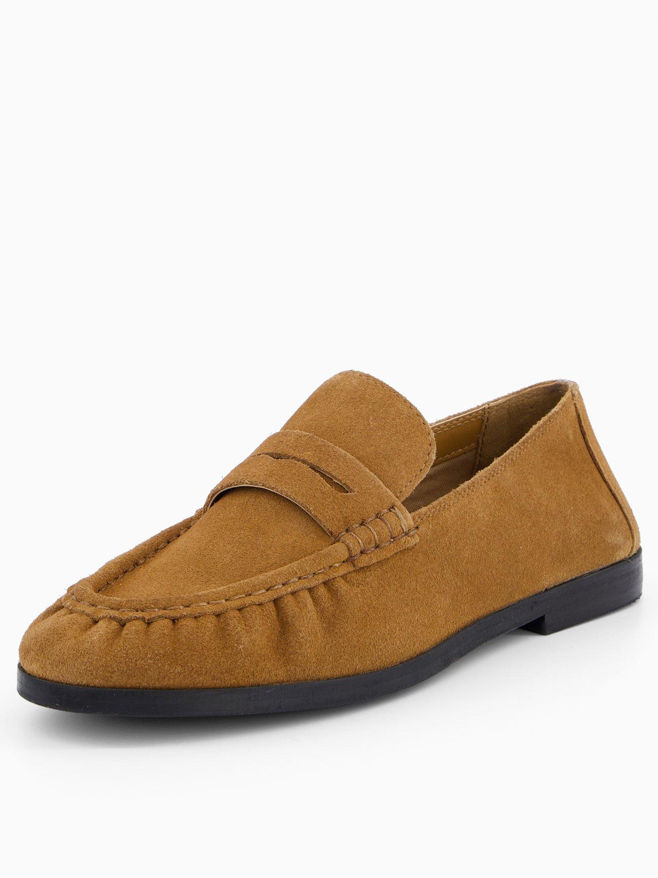 v-by-very-realnbspsuede-loafer-tanoutfit