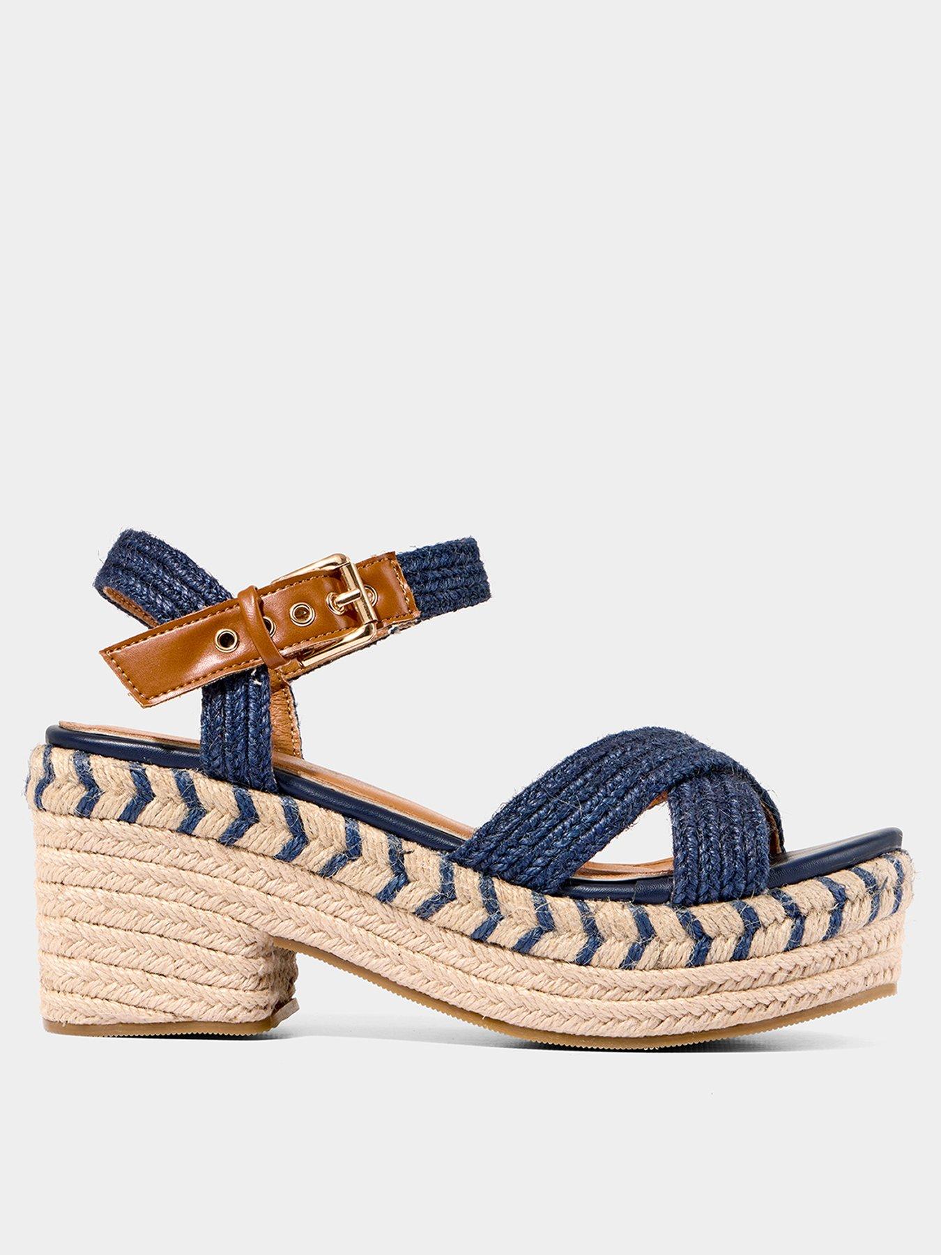 Image of Joe Browns By The Bay Espadrille Sandals - Denim