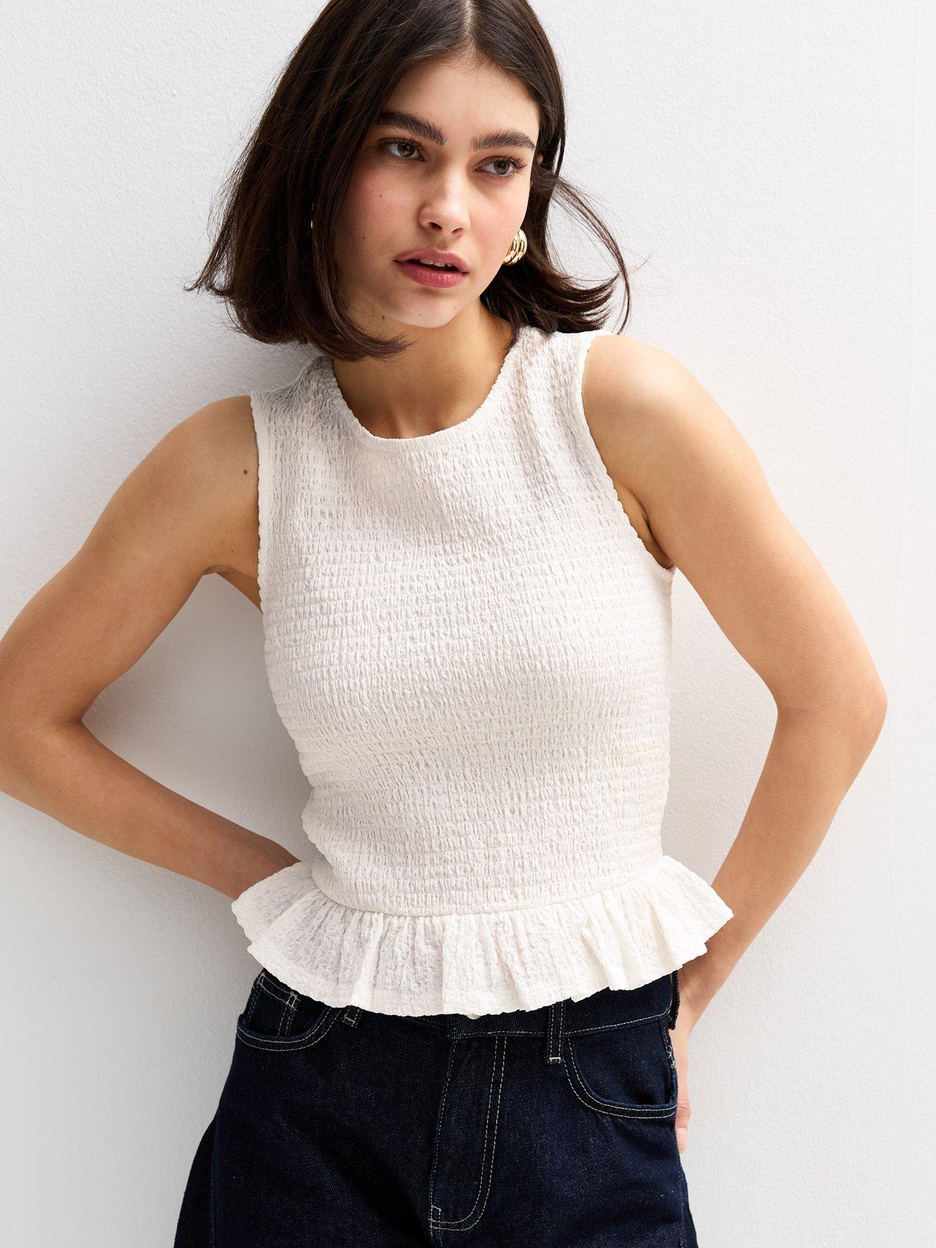 new-look-shirred-peplum-hem-top-whitefront