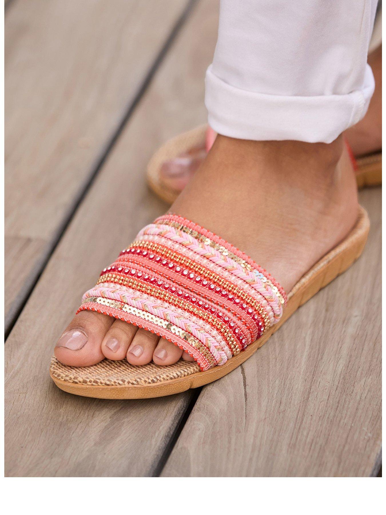 Image 2 of 5 of Joe Browns Vacation Pack Away Sliders - Pink