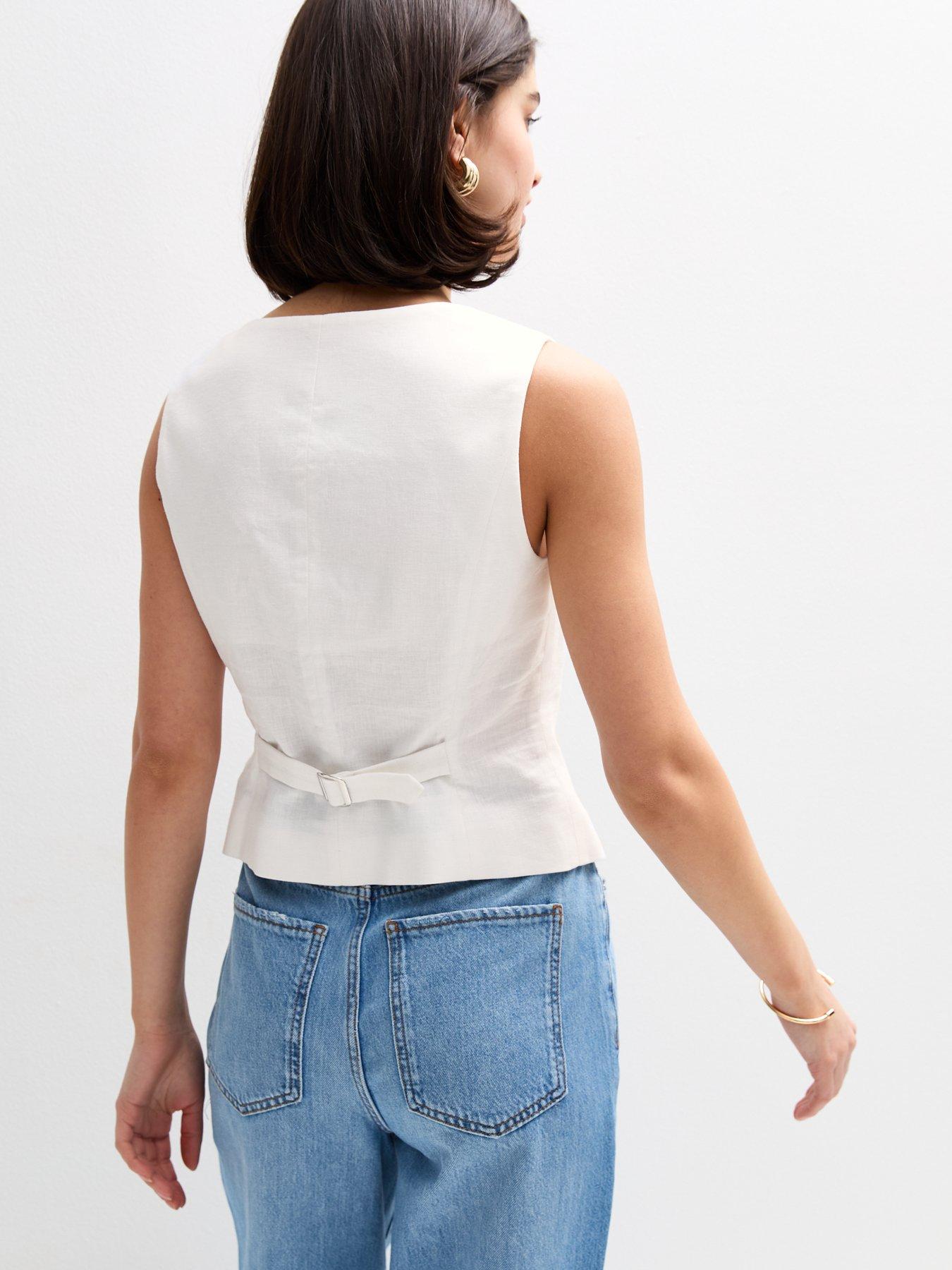 new-look-cream-linen-blend-square-neck-waistcoatstillFront