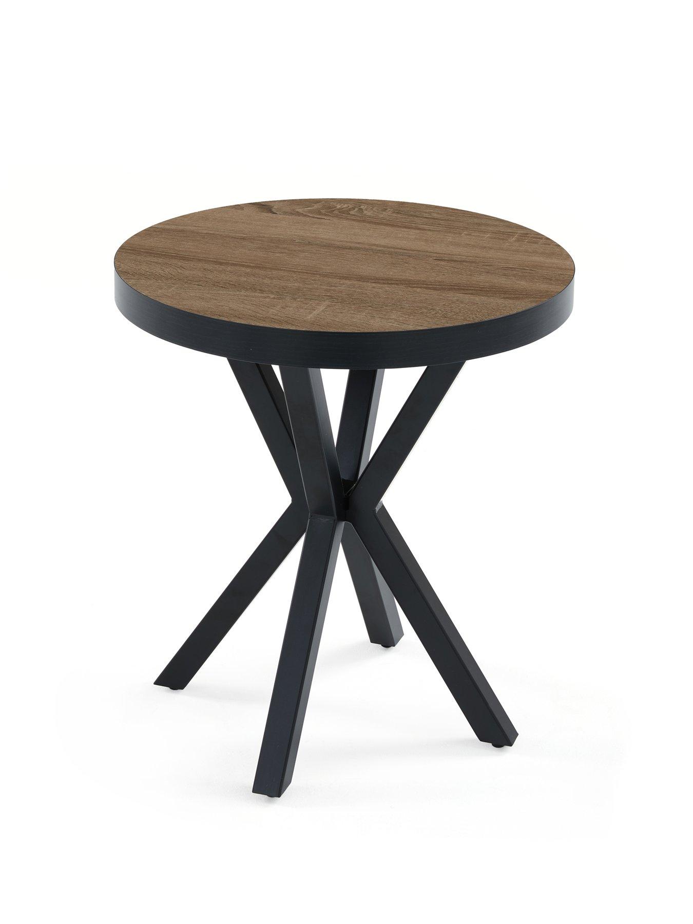 Image 3 of 7 of The Very Collection Oslo Round Side Table - Oak/Black -&nbsp;FSC&reg; Certified
