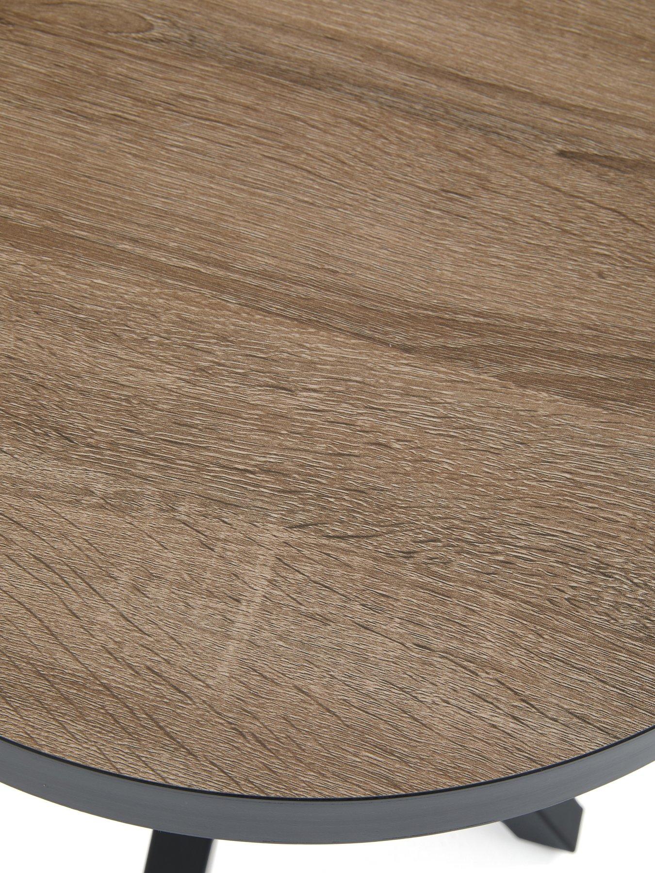 Image 4 of 7 of The Very Collection Oslo Round Side Table - Oak/Black -&nbsp;FSC&reg; Certified