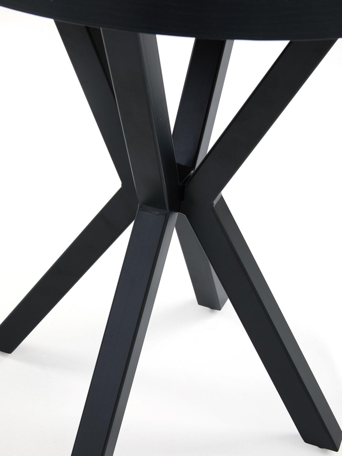 Image 5 of 7 of The Very Collection Oslo Round Side Table - Oak/Black -&nbsp;FSC&reg; Certified