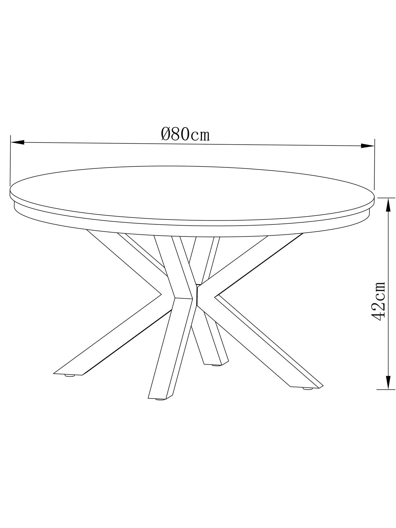 Image 6 of 7 of The Very Collection Oslo Round Coffee Table - Oak/Black - FSC&reg; Certified