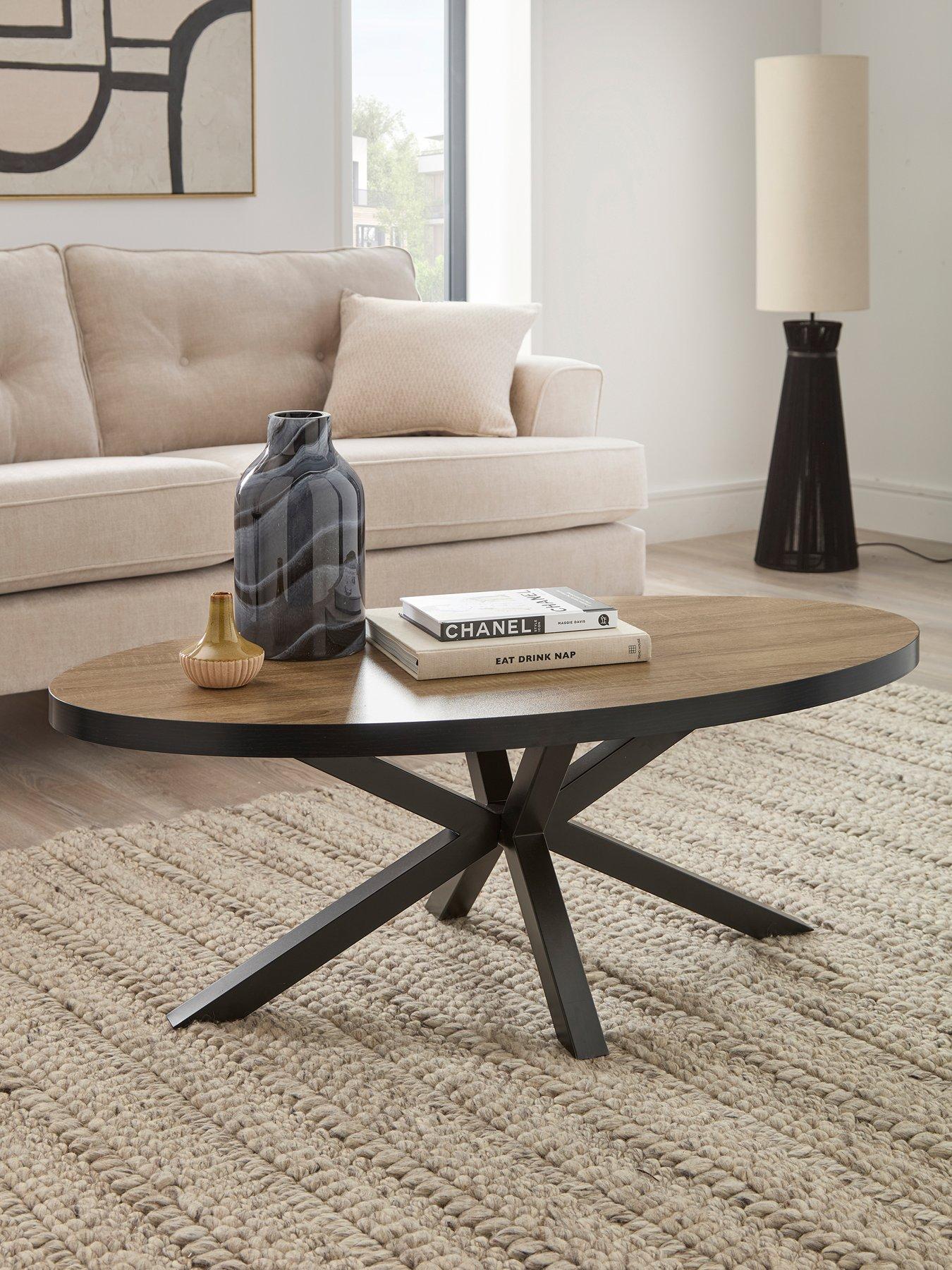 very-home-oslo-oval-coffee-table-oakblacknbsp--fscreg-certifiedfront