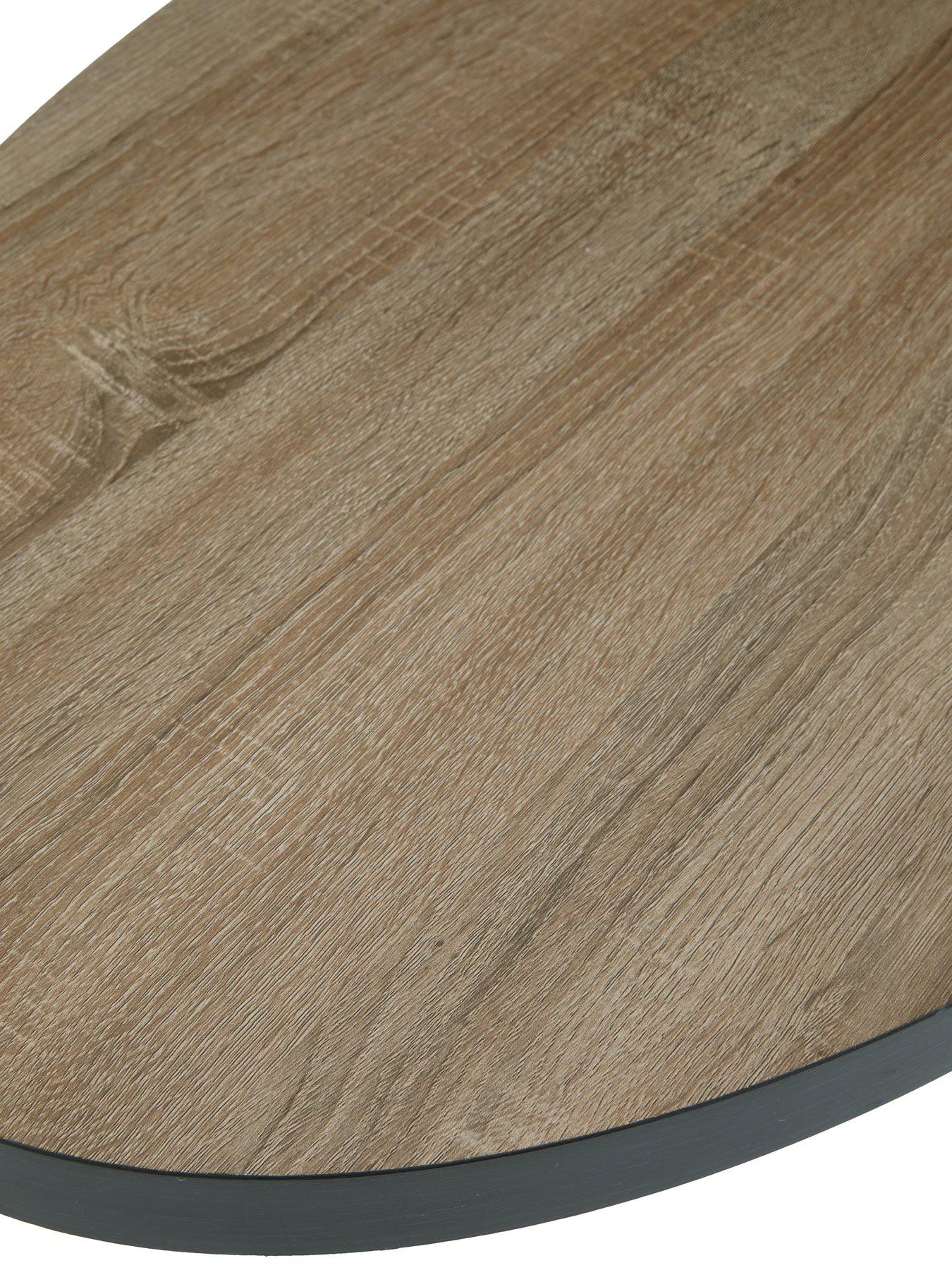 Image 4 of 7 of The Very Collection Oslo Oval Coffee Table - Oak/Black&nbsp;- FSC&reg; Certified