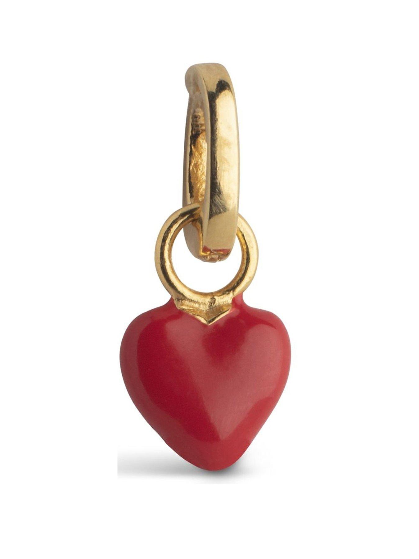 ENAMEL Copenhagen Red Enamel Amore Gold Heart Charm