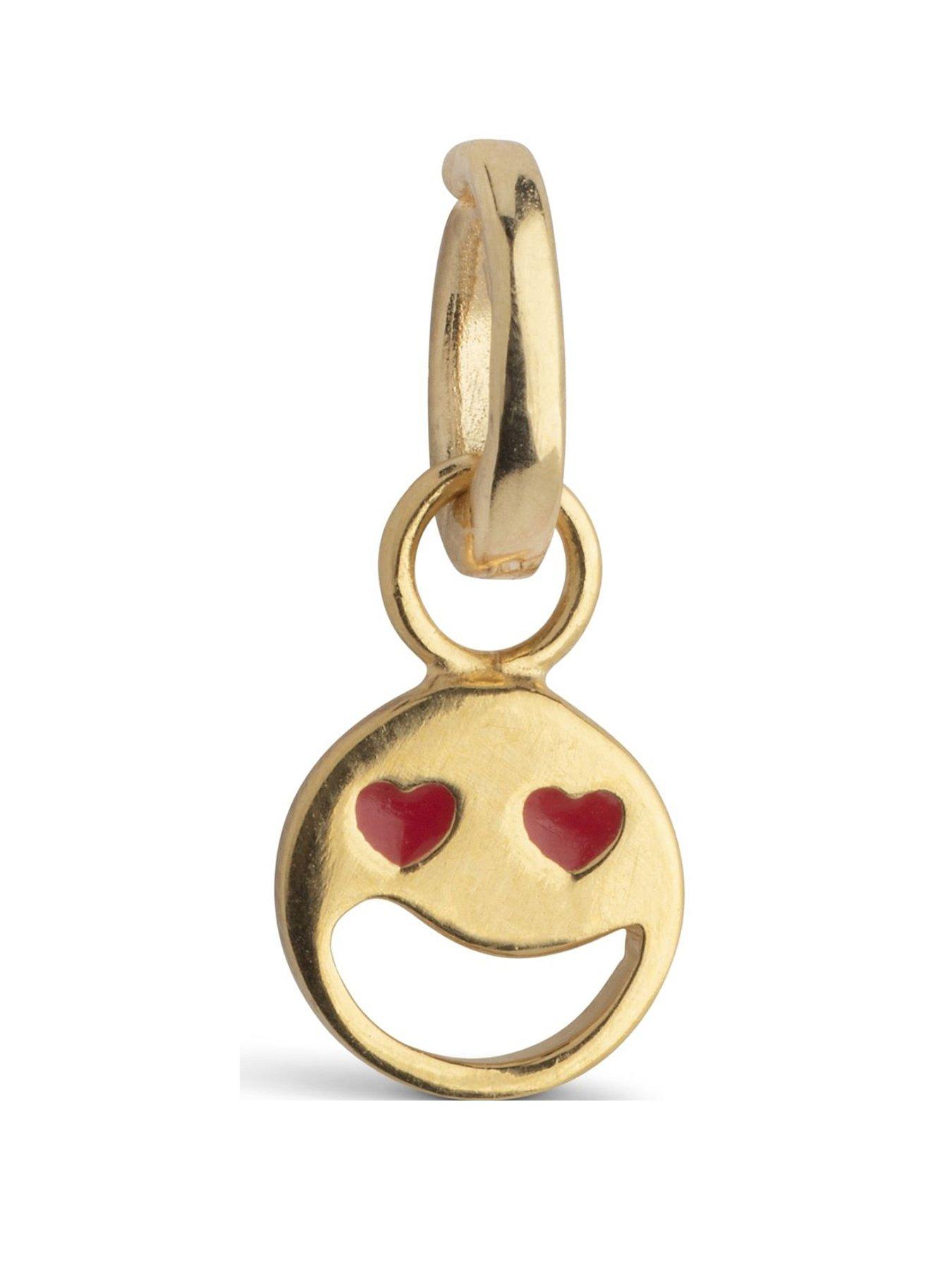 Image of ENAMEL Copenhagen Funky Smiley Gold Charm