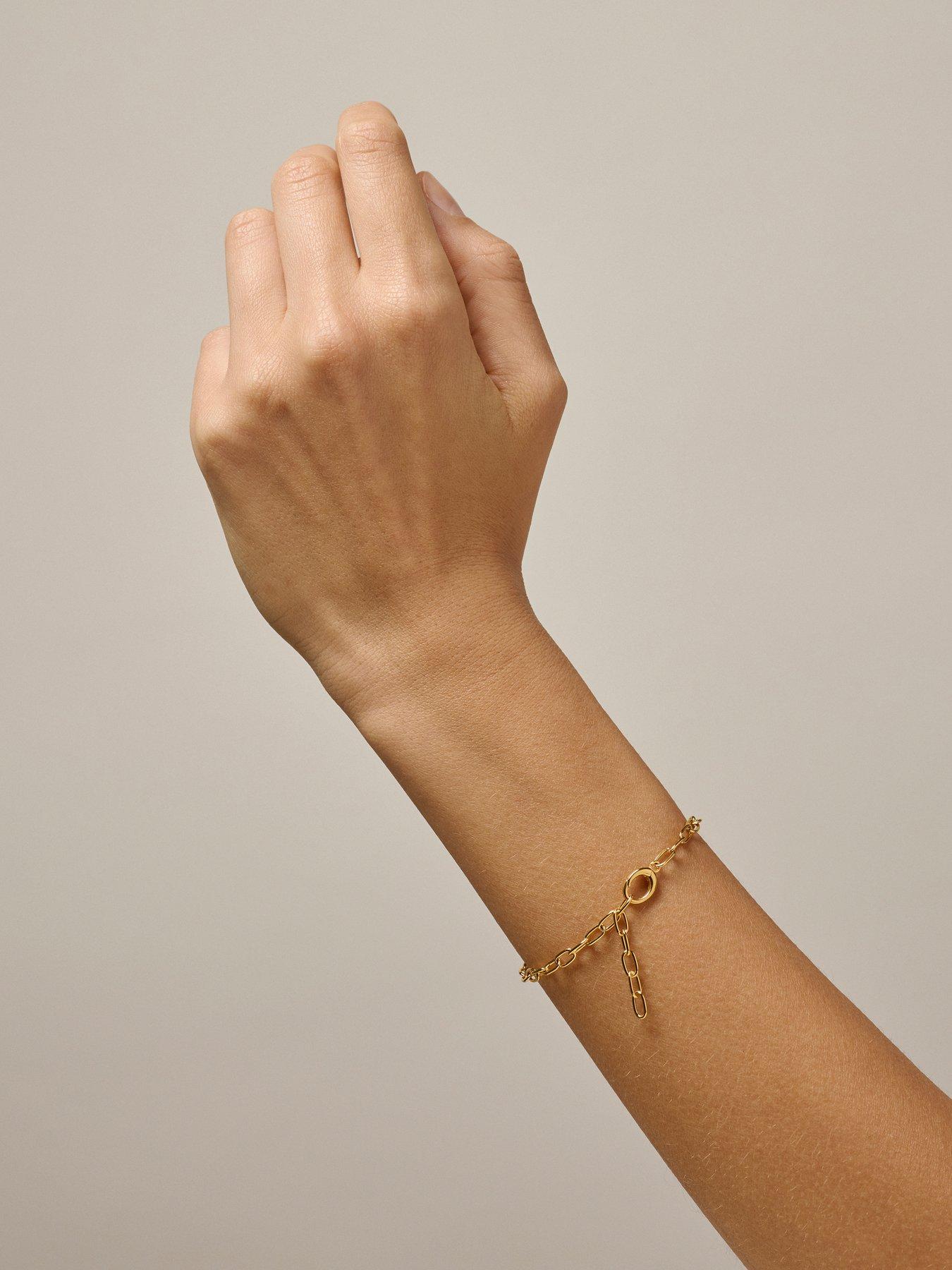 Image 4 of 5 of ENAMEL Copenhagen 18k Gold Plated Sterling Silver Medium Charm Bracelet