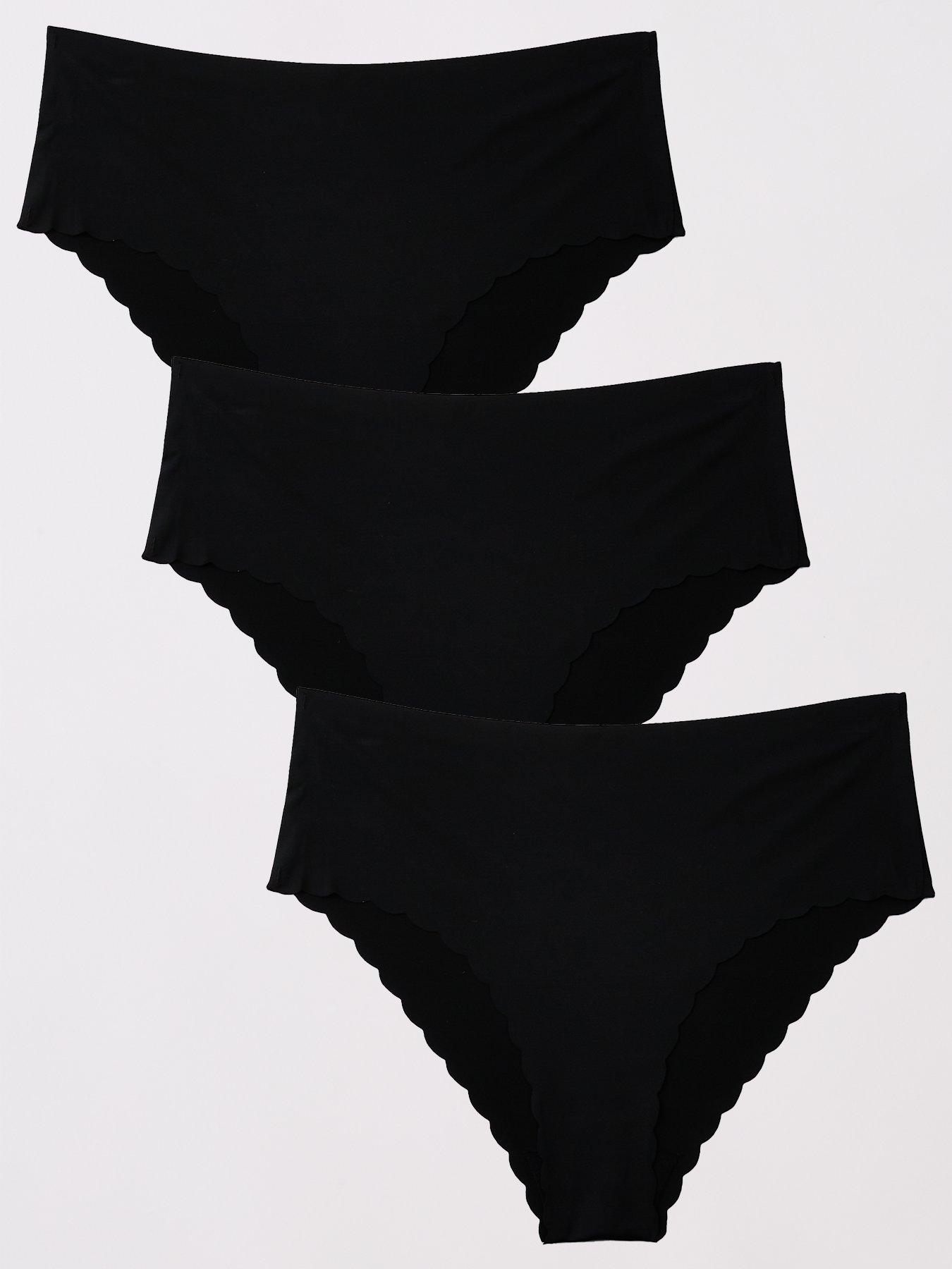 the-very-collection-3-pack-no-vpl-scallop-edge-bikini-briefs-black