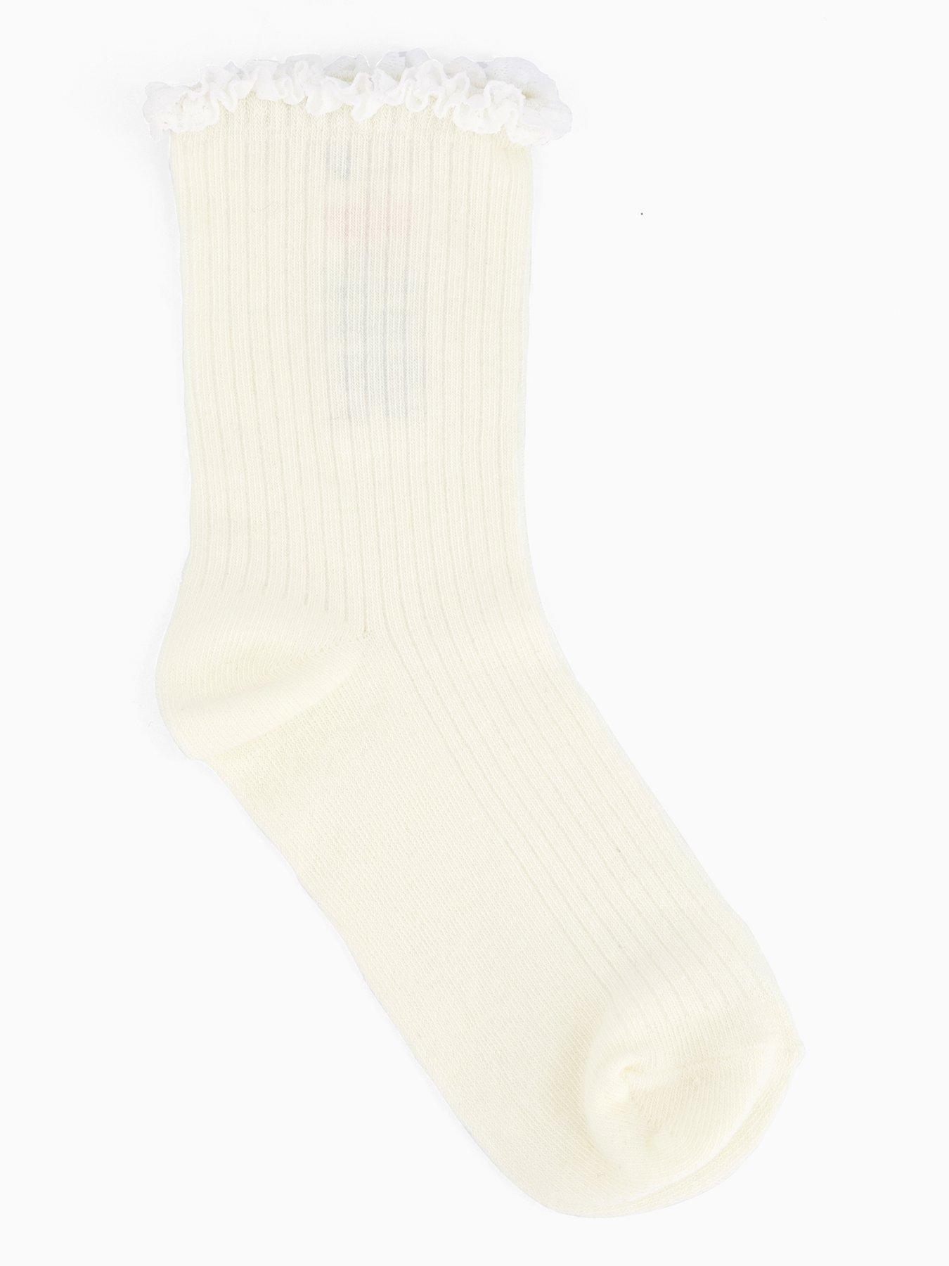 Image 2 of 4 of V by Very 2 Pack Lace Ankle Socks - Beige