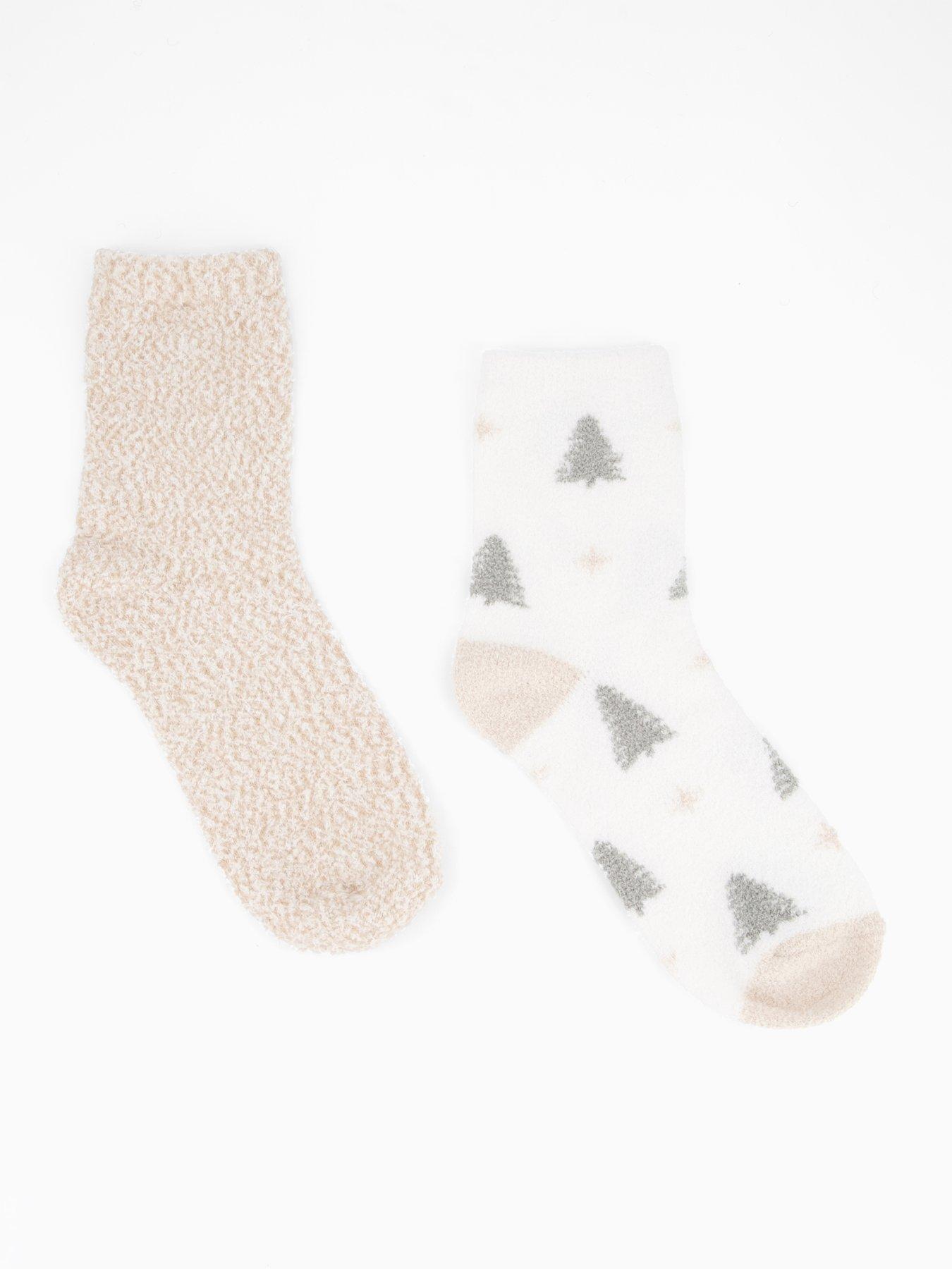 The Very Collection 2Pk Cosy Christmas Ankle Socks - Multi