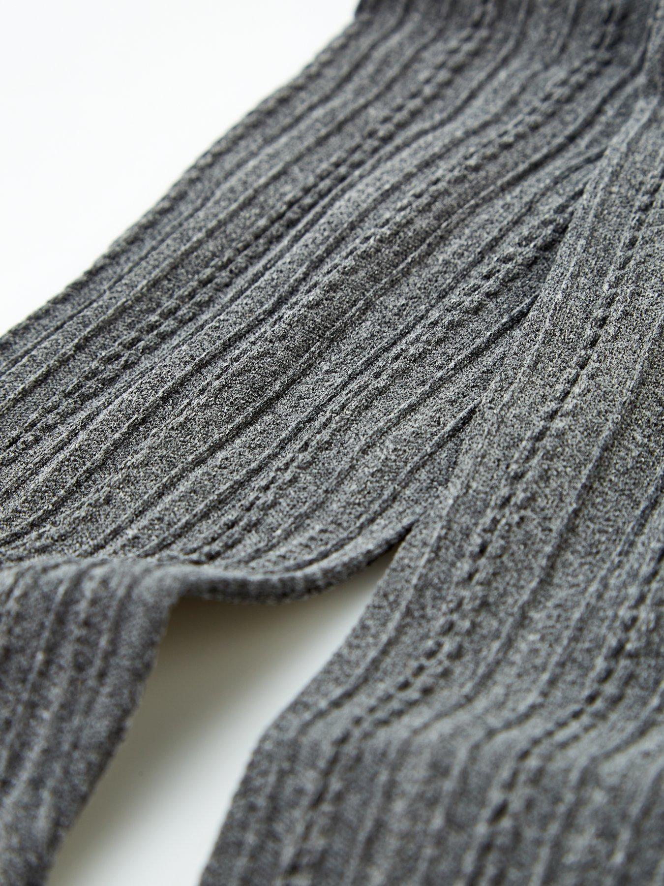 Image 2 of 4 of V by Very Cable Knit Tights - Grey