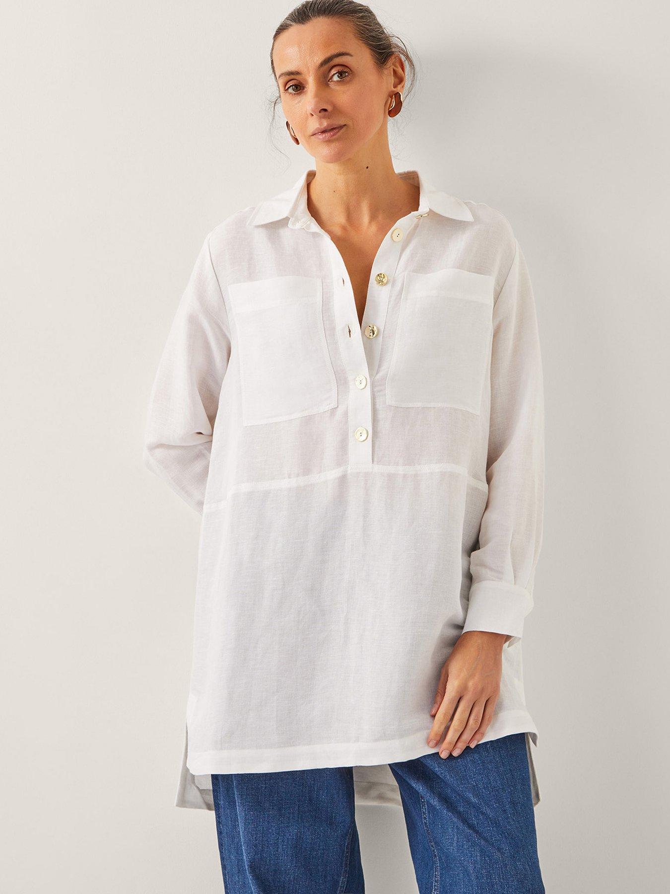 Image of Monsoon Tatiana Linen Tunic
