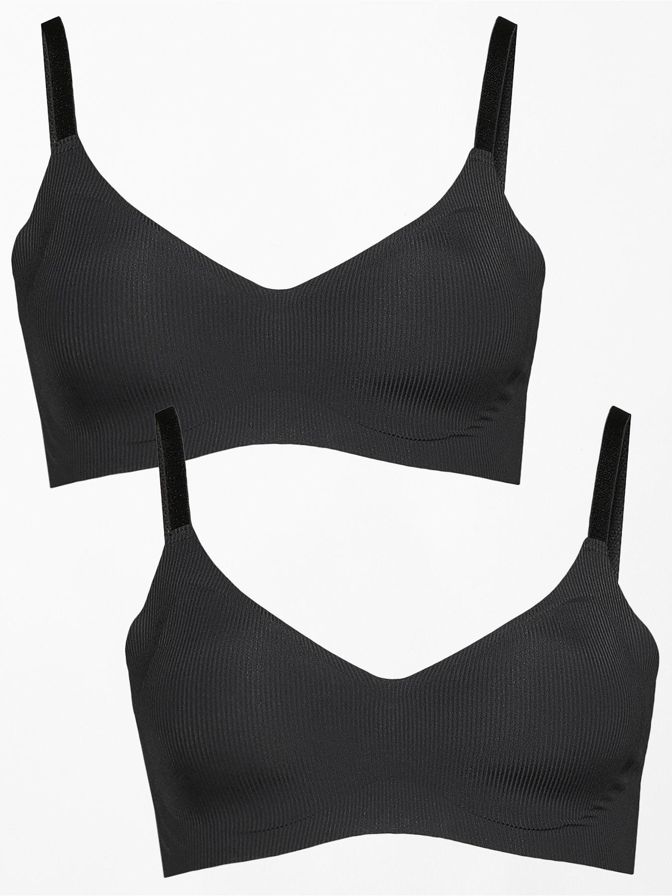 the-very-collection-2-pack-2nd-skin-ribbed-bralette-black