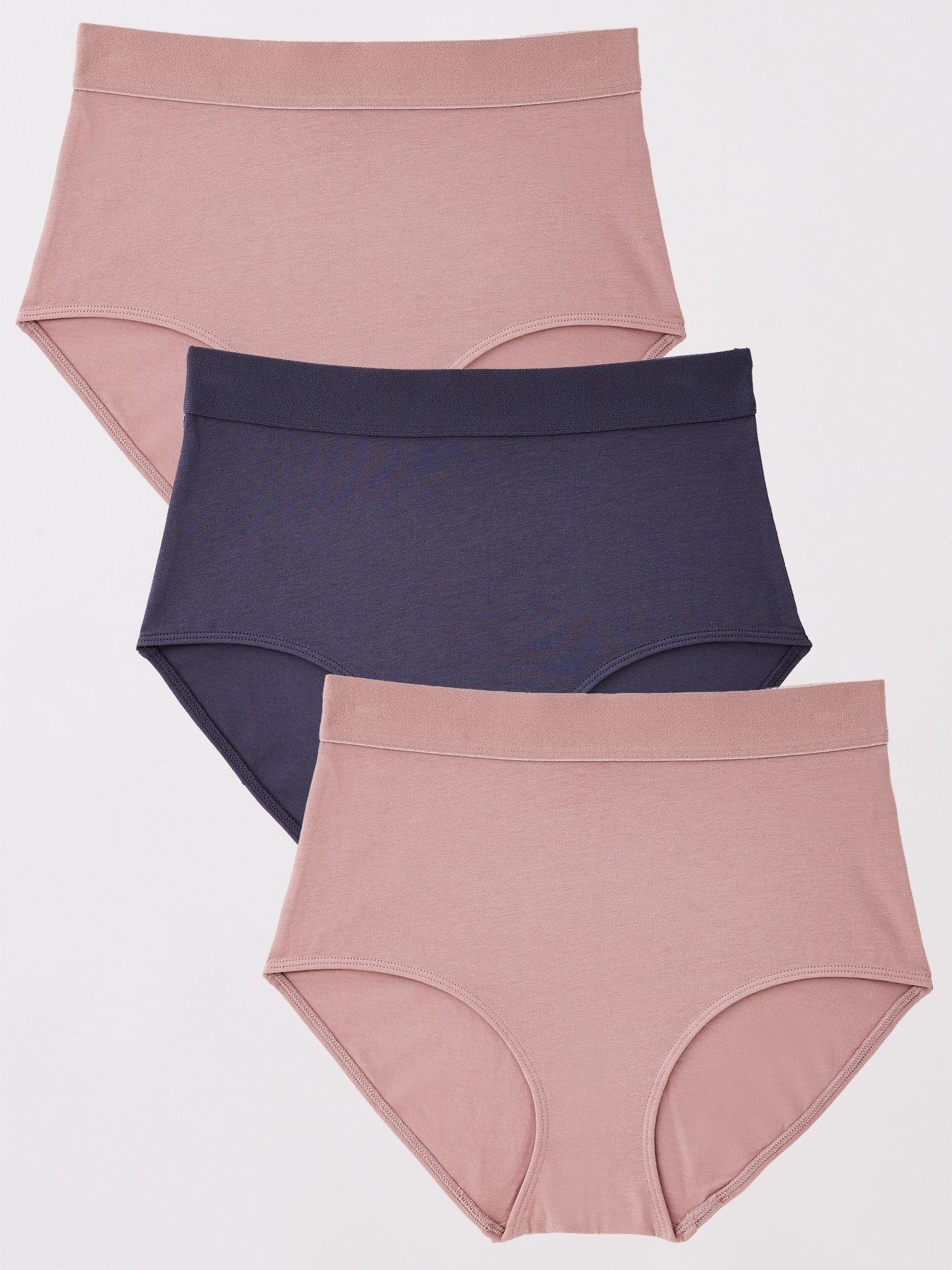 the-very-collection-3-pack-high-waisted-cotton-briefs-pinkfront
