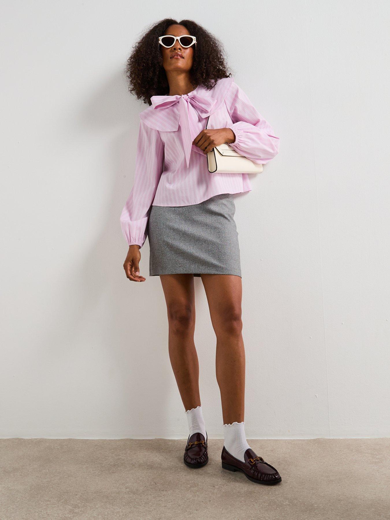 v-by-very-pink-stripe-bow-detail-blouse-pinkback
