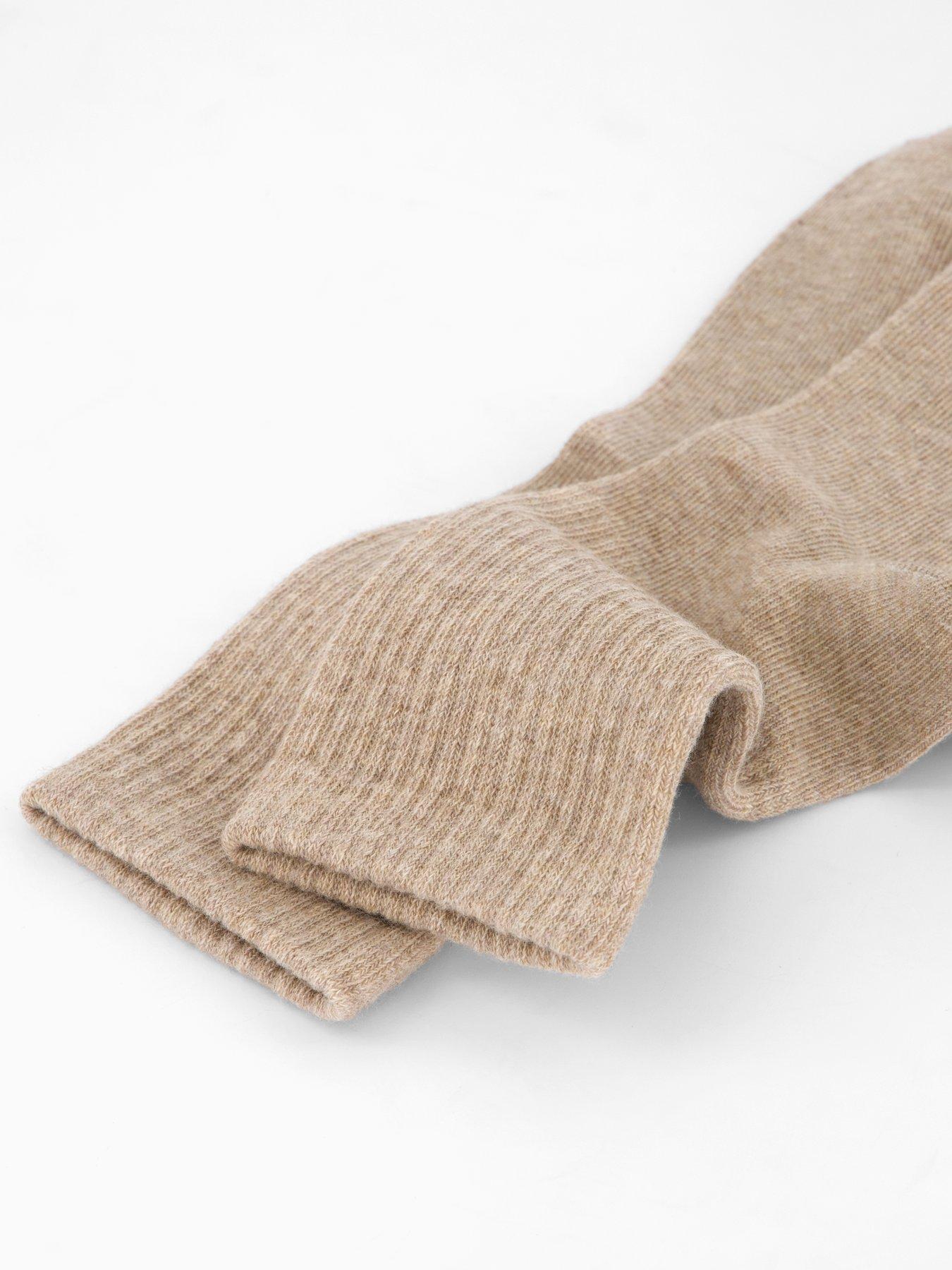 Image 4 of 4 of V by Very 5Pk Plain Rib Ankle Socks Neutrals - Beige